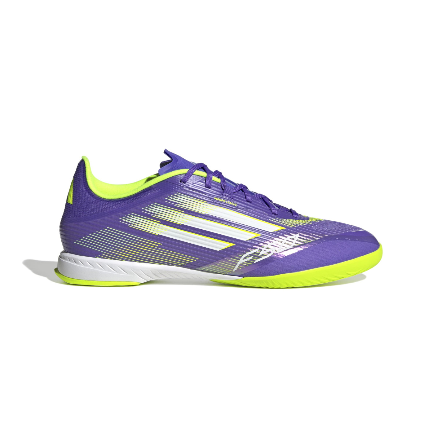 adidas F50 League Zaalvoetbalschoenen (IN) Paars Wit Neongeel