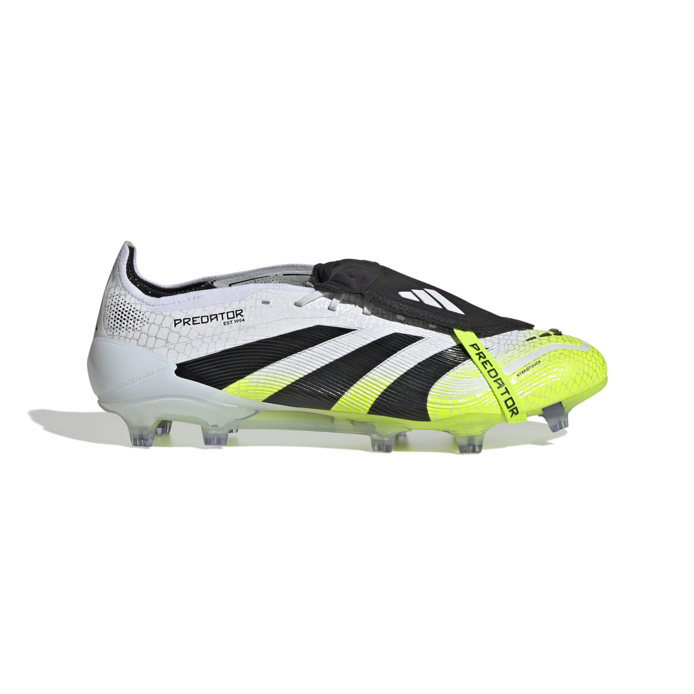 adidas Predator Elite FT Gras Voetbalschoenen (FG) Wit Zwart Neongeel