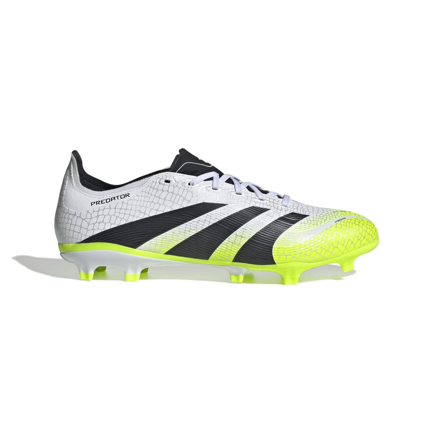 adidas Predator League Gras / Kunstgras Voetbalschoenen (MG) Wit Zwart Neongeel