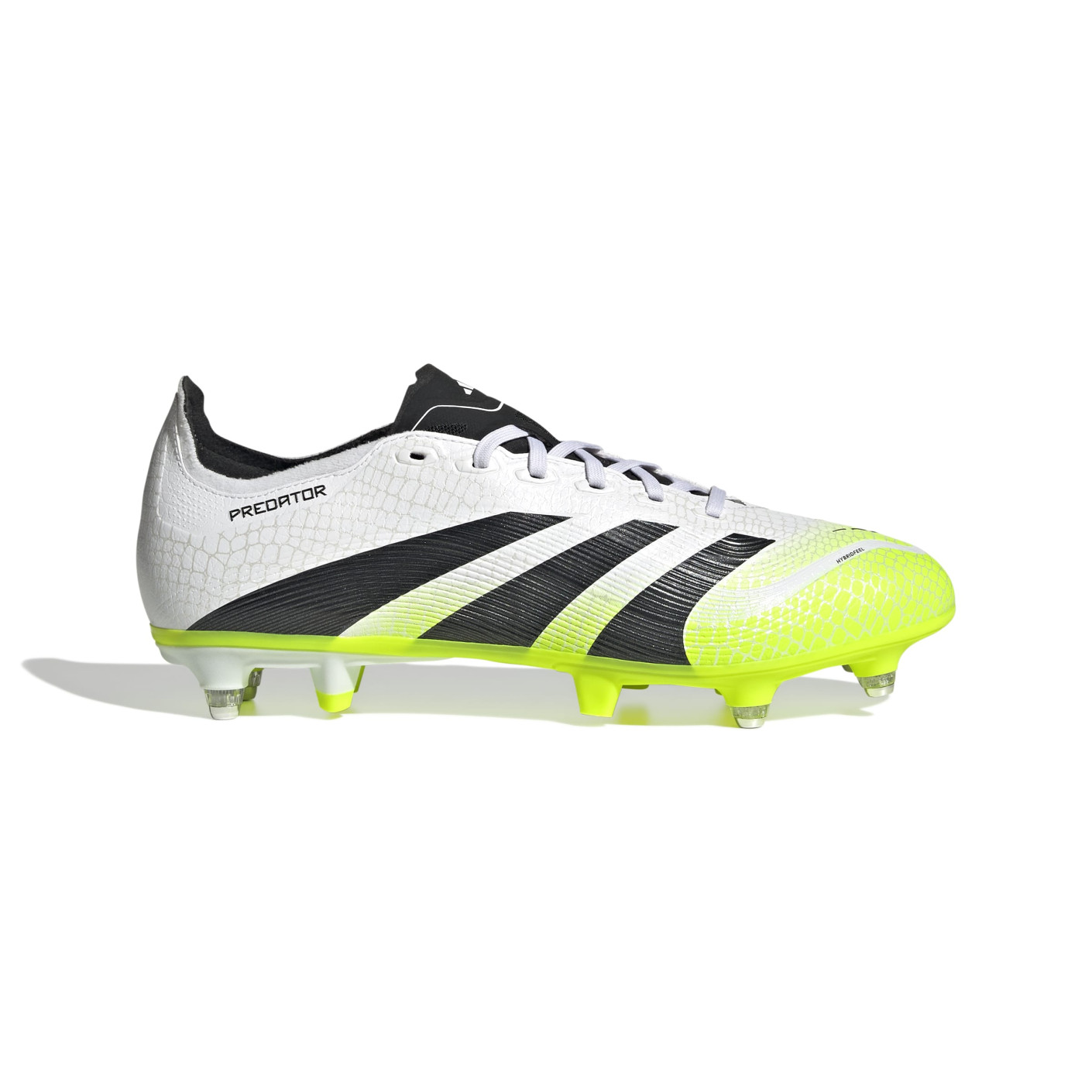 adidas Predator League Crampons Vissés Chaussures de Foot (SG) Blanc Noir Néon Jaune