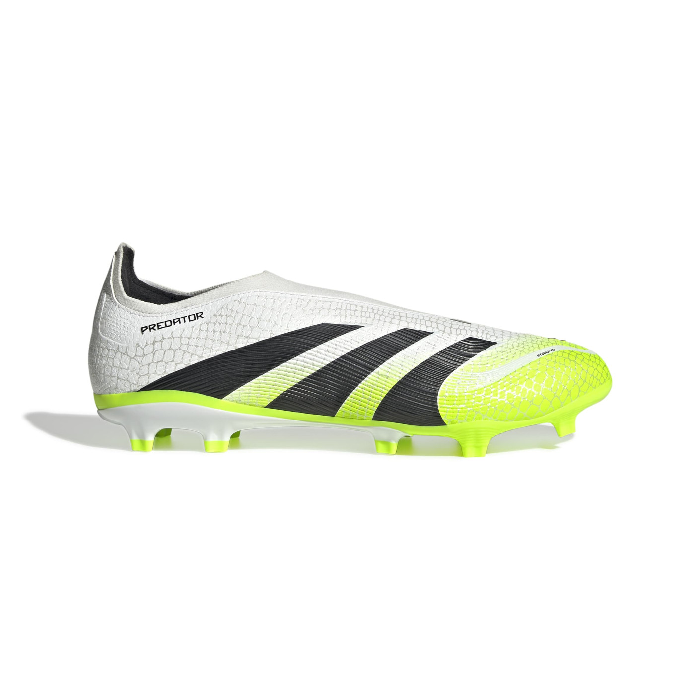 adidas Predator League Veterloze Gras / Kunstgras Voetbalschoenen (MG) Wit Zwart Neongeel