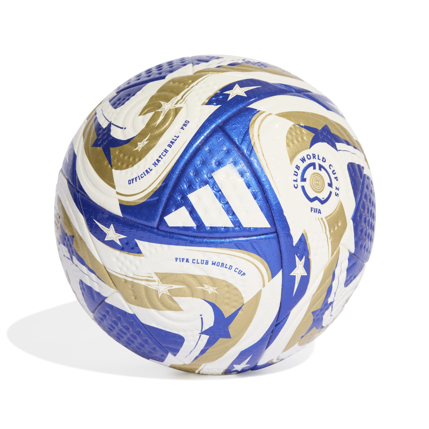 adidas FIFA Club World Cup Pro Ballon de Foot Taille 5 Blanc Bleu Doré