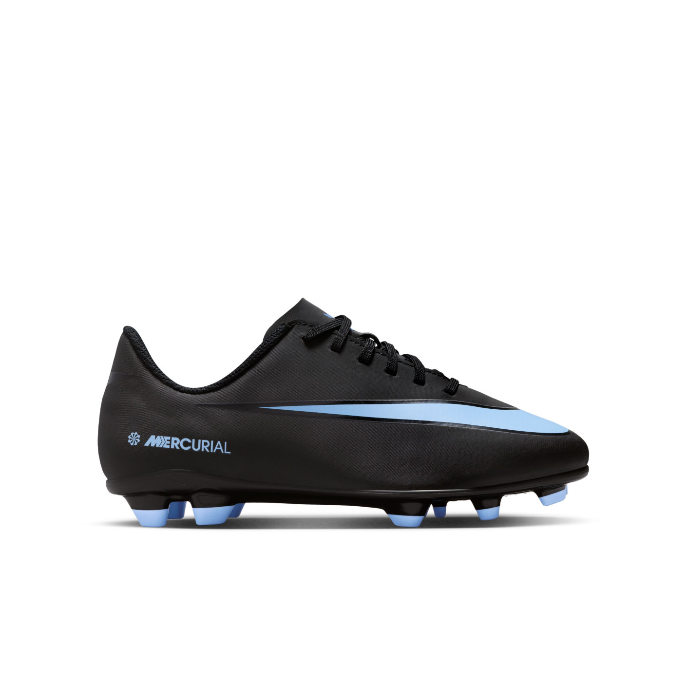 Nike Mercurial Vapor 16 Club Gazon Naturel Gazon Artificiel Chaussures de Foot (MG) Enfants Noir Bleu Clair