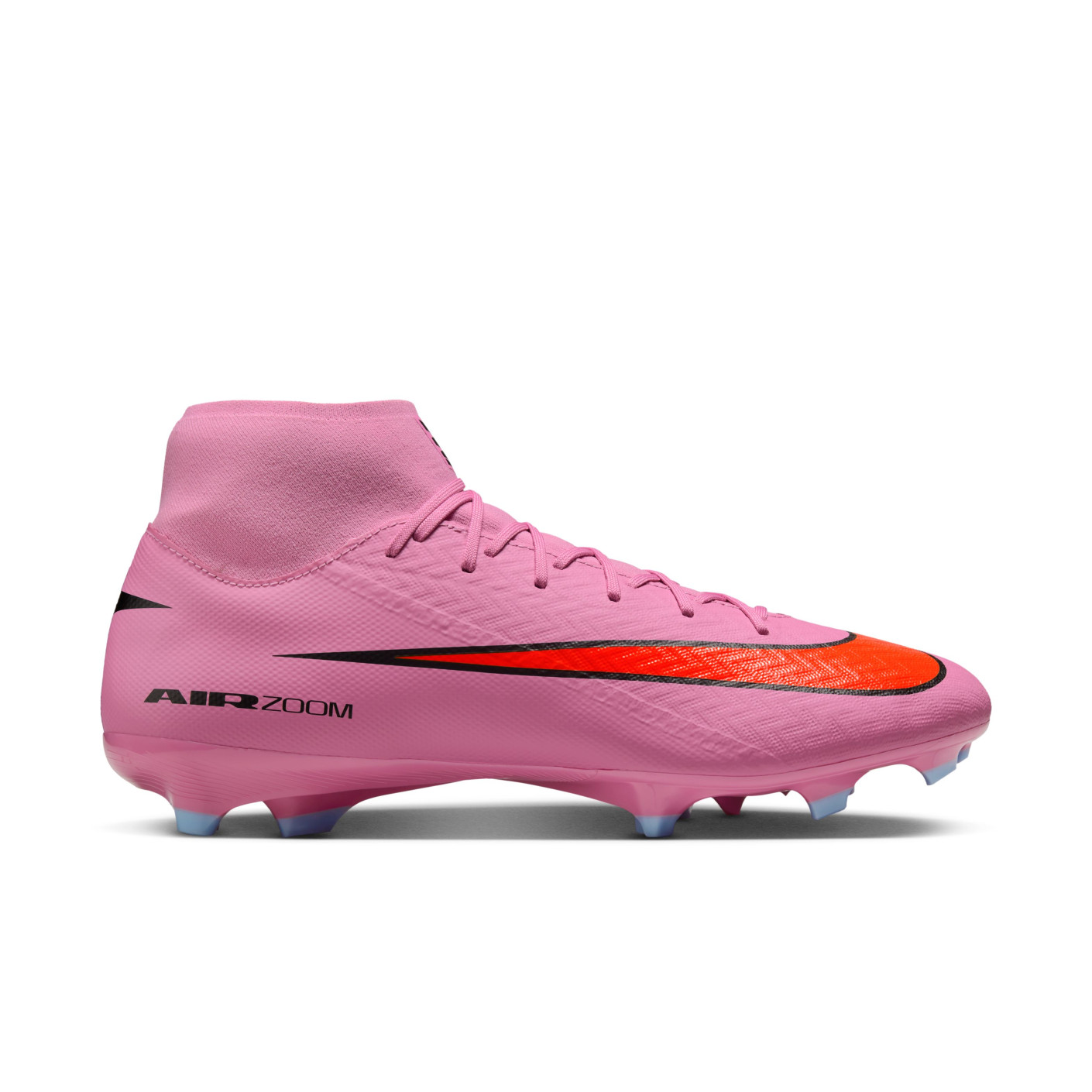 Nike Zoom Mercurial Superfly 10 Academy Gras / Kunstgras Voetbalschoenen (MG) Roze Felrood Lichtblauw