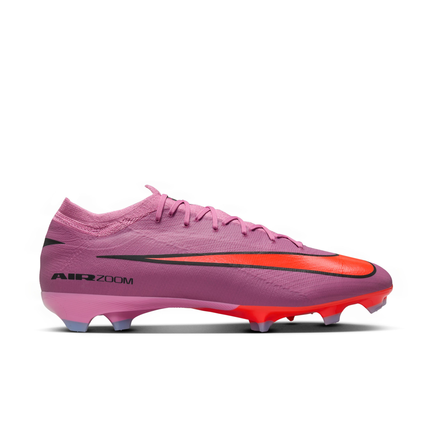 Nike Zoom Mercurial Vapor 16 Pro Gras Voetbalschoenen (FG) Roze Felrood Lichtblauw