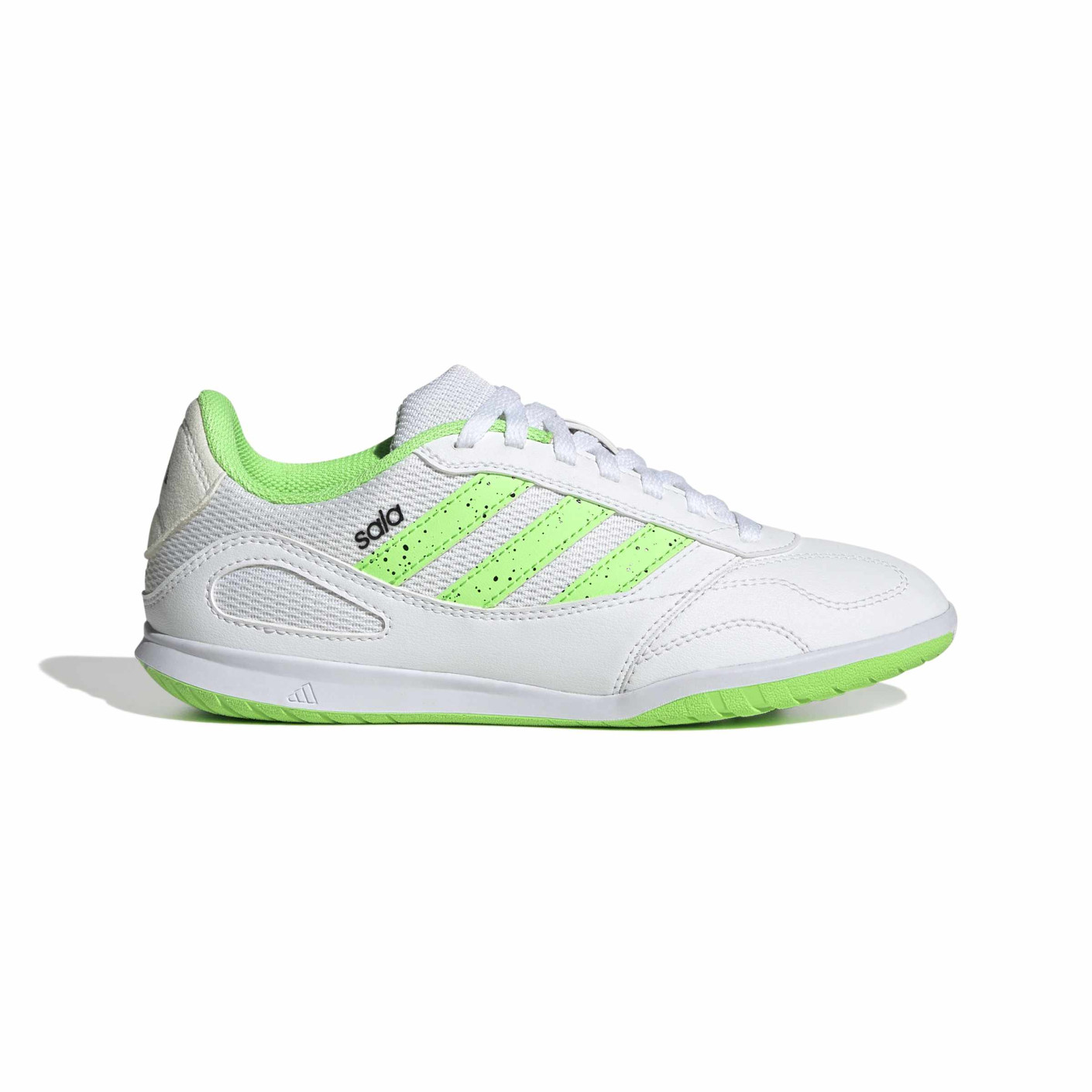adidas Super Sala III Chaussures de Foot en Salle (IN) Enfants Blanc Vert Clair Noir