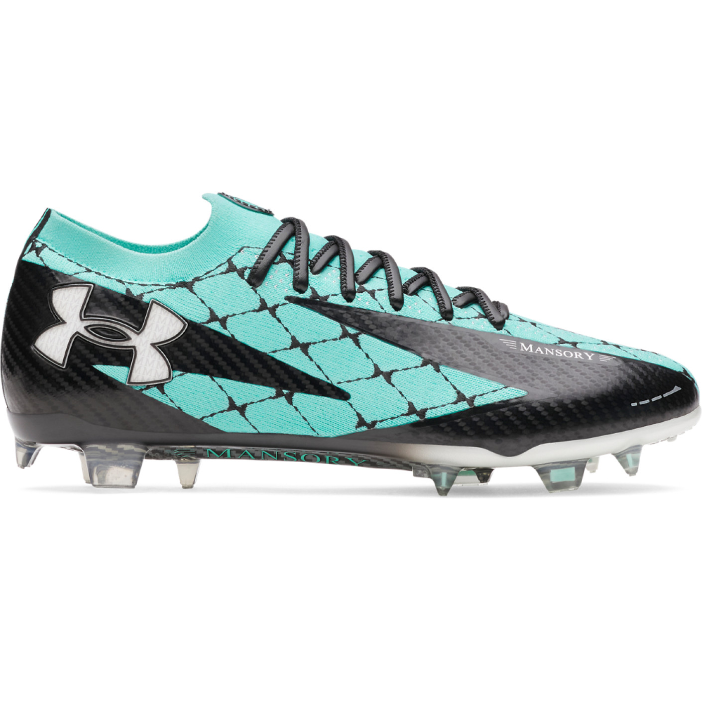 Under Armour Shadow x Mansory Elite 3 Gazon Naturel Chaussures de Foot (FG) Turquoise Noir