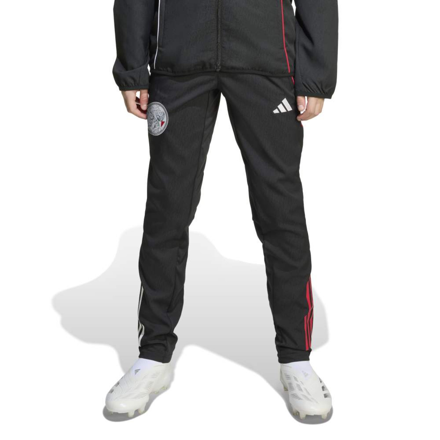 adidas Ajax Présentation Pantalon d'Entraînement 2025-2026 Enfants Noir Blanc Rouge