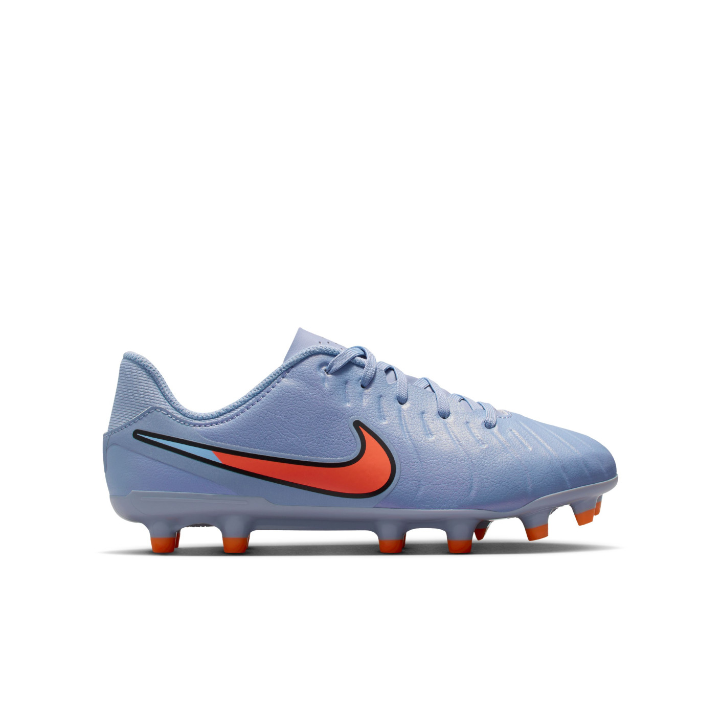 Nike Tiempo Legend 10 Academy Gras / Kunstgras Voetbalschoenen (MG) Kids Lichtblauw Felrood Zwart