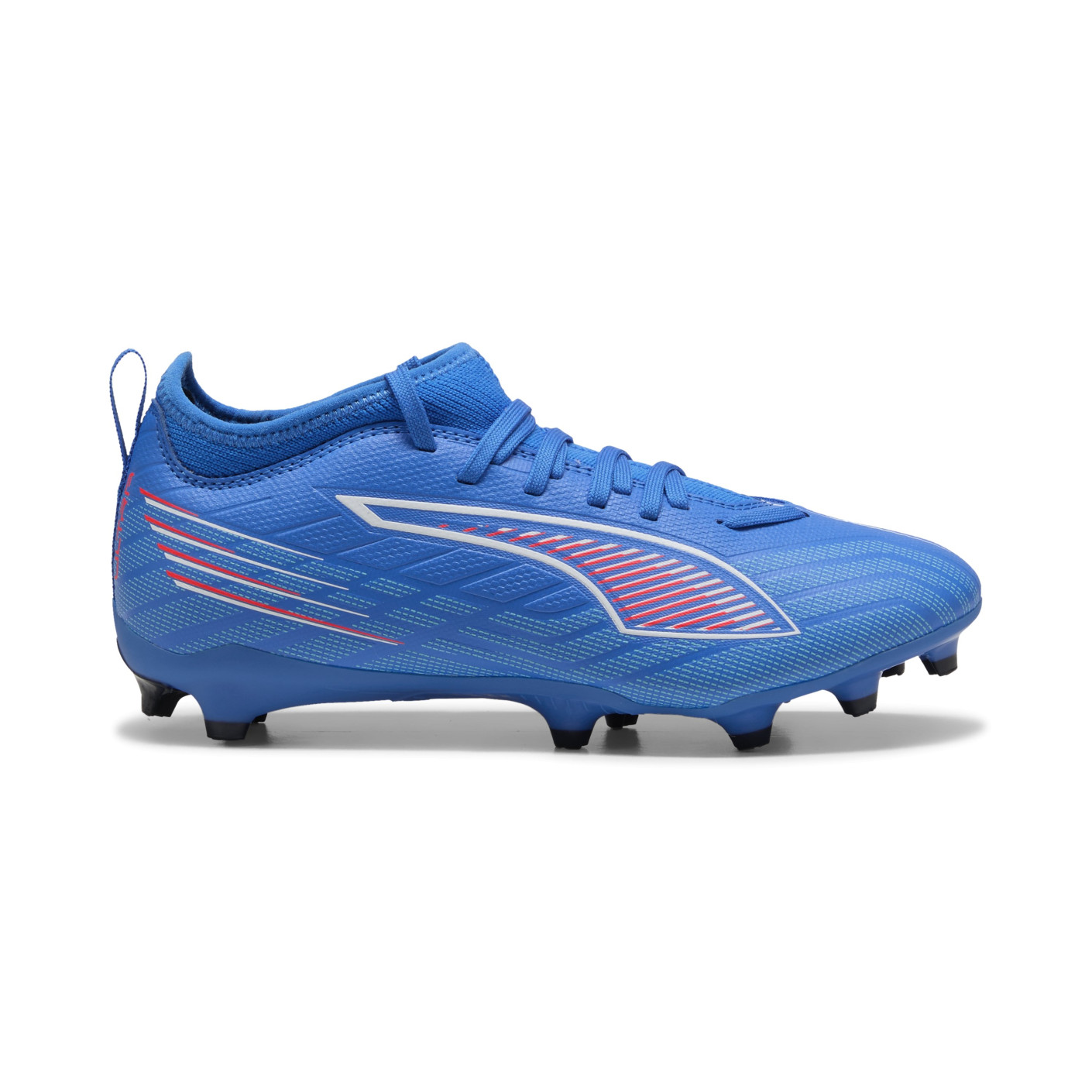 PUMA Ultra 6 Match Gras / Kunstgras Voetbalschoenen (MG) Kids Blauw Wit Felrood