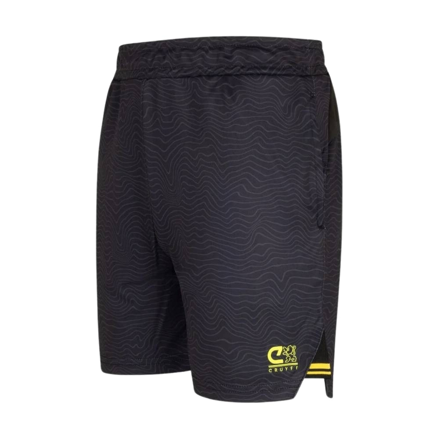 Cruyff Icon Short Enfants Gris Foncé Noir Jaune