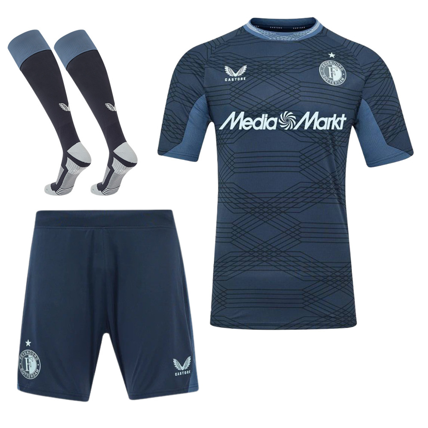 Kit extérieur Castore Feyenoord 2025-2026 pour enfants