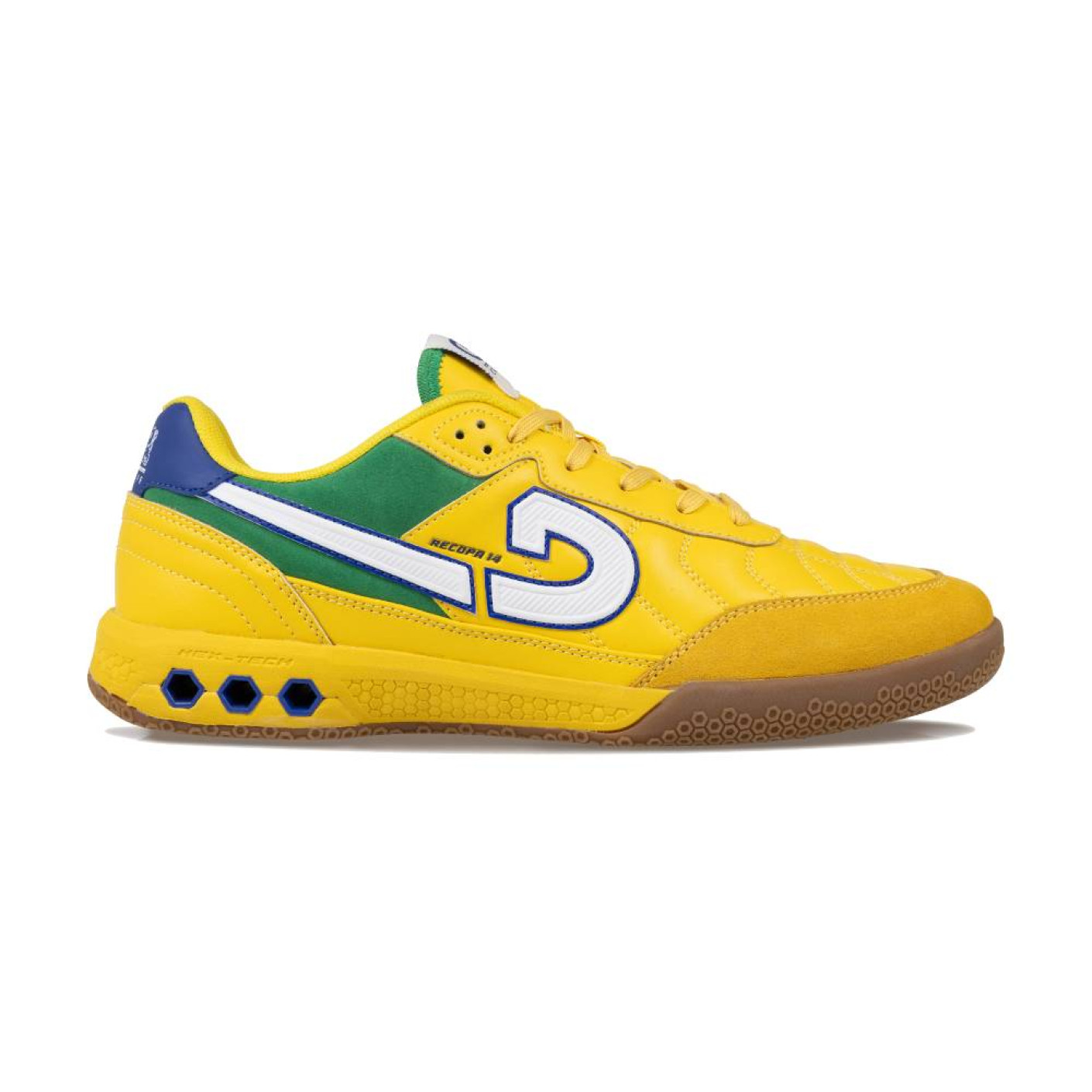 Cruyff Recopa 14 Chaussures de Foot en Salle (IN) Jaune Blanc Vert
