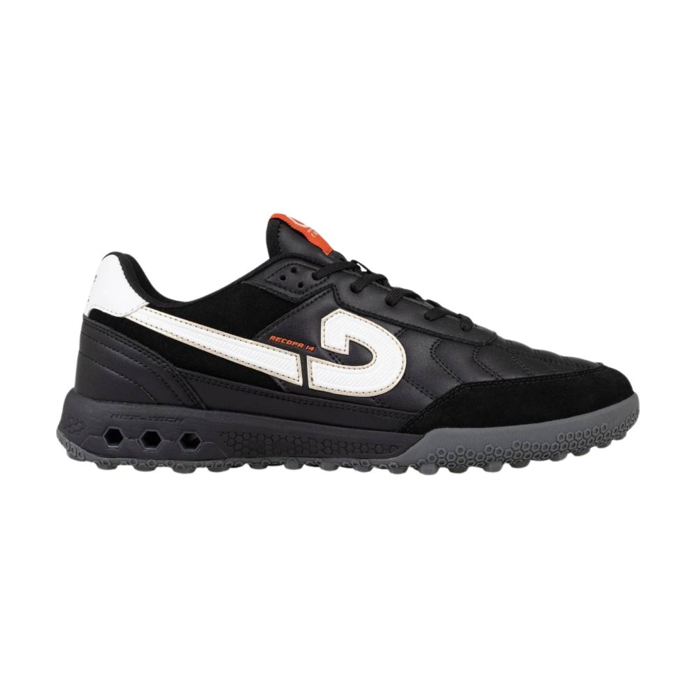 Cruyff Recopa 14 Turf Chaussures de Foot (TF) Noir Blanc Orange