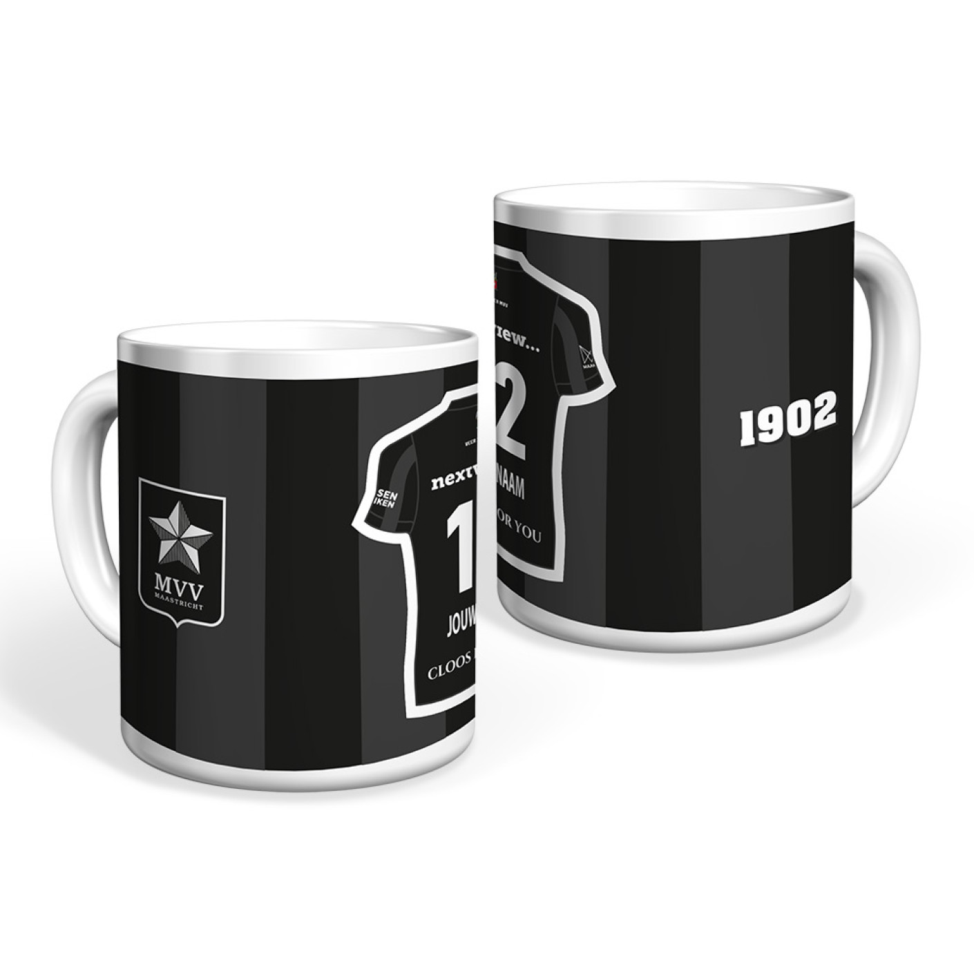 MVV Maastricht Mok Uitshirt 2025-2026 Gepersonaliseerd