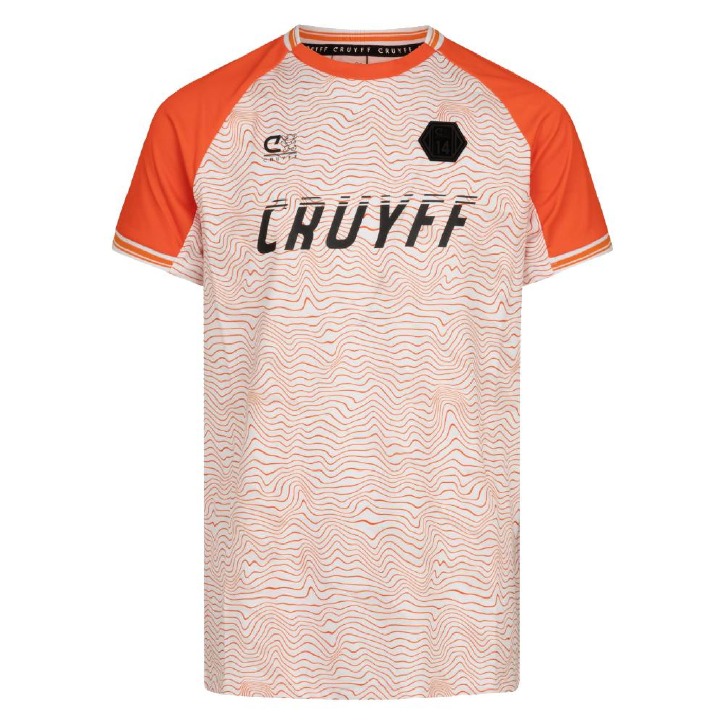 T-shirt Cruyff Icone pour Enfants, orange et blanc