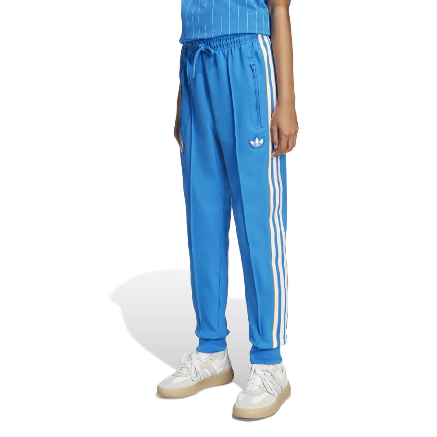 adidas Real Madrid Terrace Icons Pantalon d'Entraînement Enfants Bleu Blanc