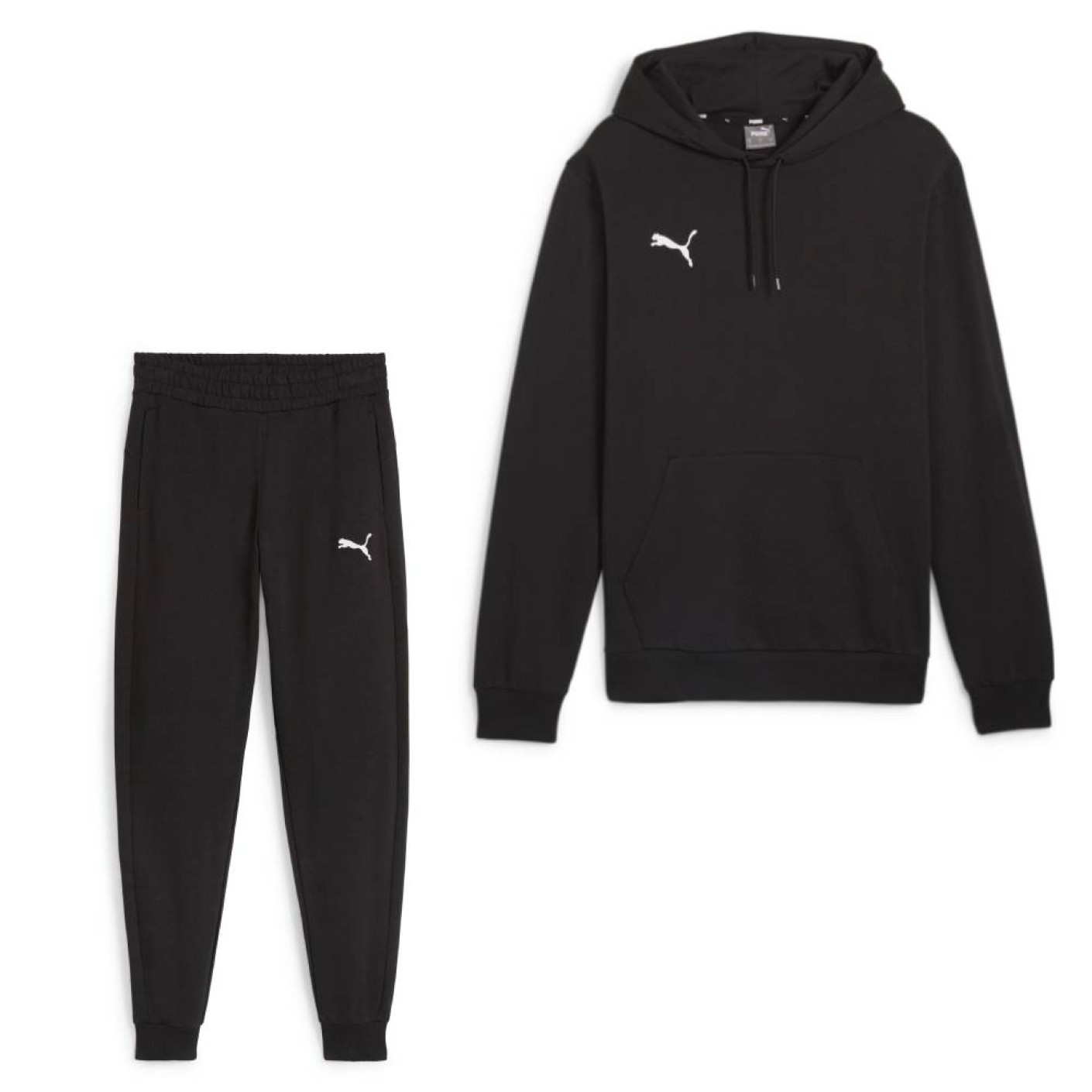 Survêtement à capuche PUMA Team Goal Casuals noir et blanc