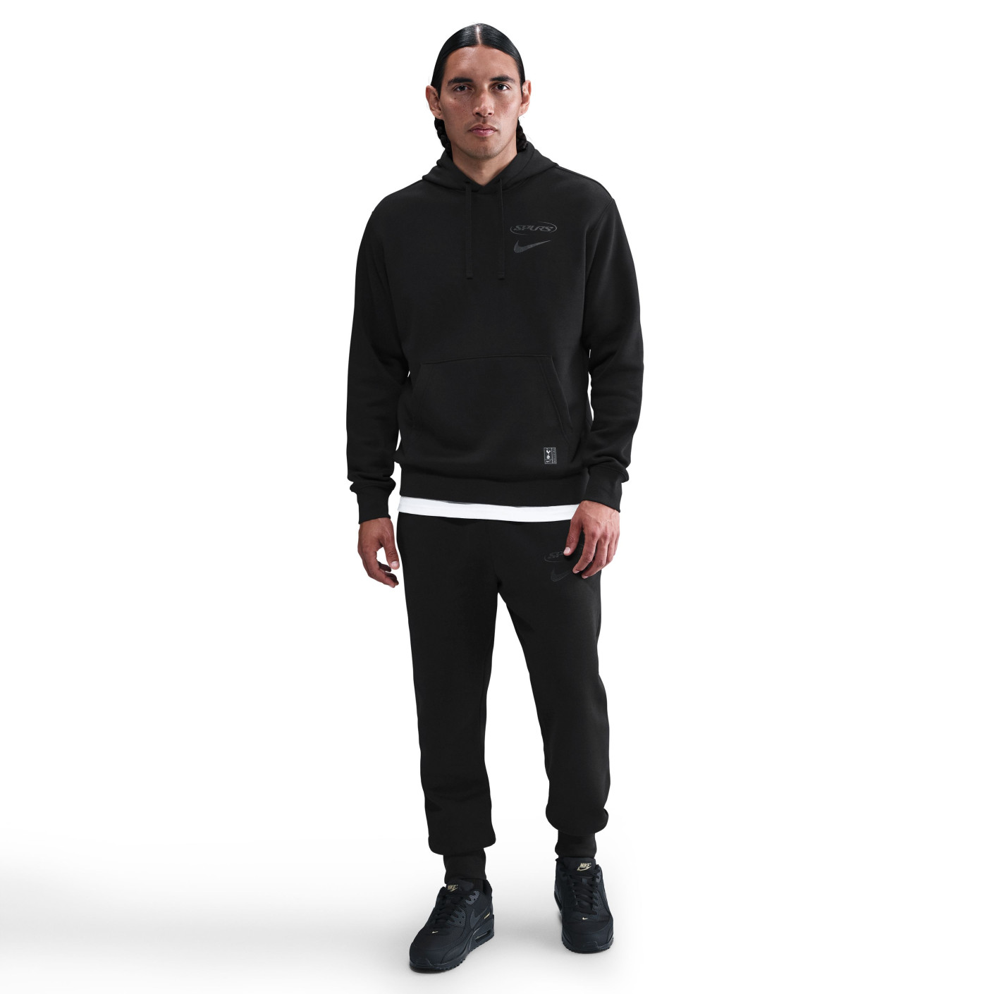 Nike Tottenham Hotspur Club Joggingpak Hooded 2025-2026 Zwart