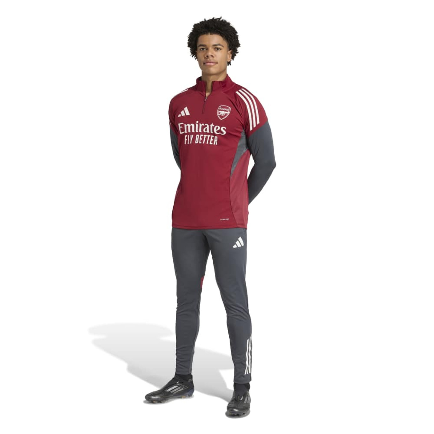 adidas Arsenal Trainingspak 1/4-Zip Europees 2025-2026 Rood Grijs Wit