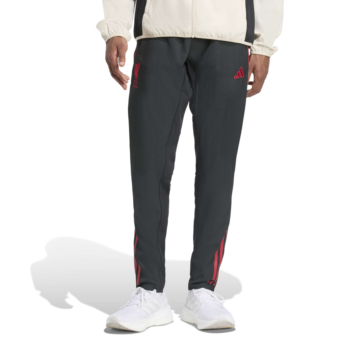 Pantalon d'entraînement adidas Liverpool Presentation 2025-2026 noir rouge blanc
