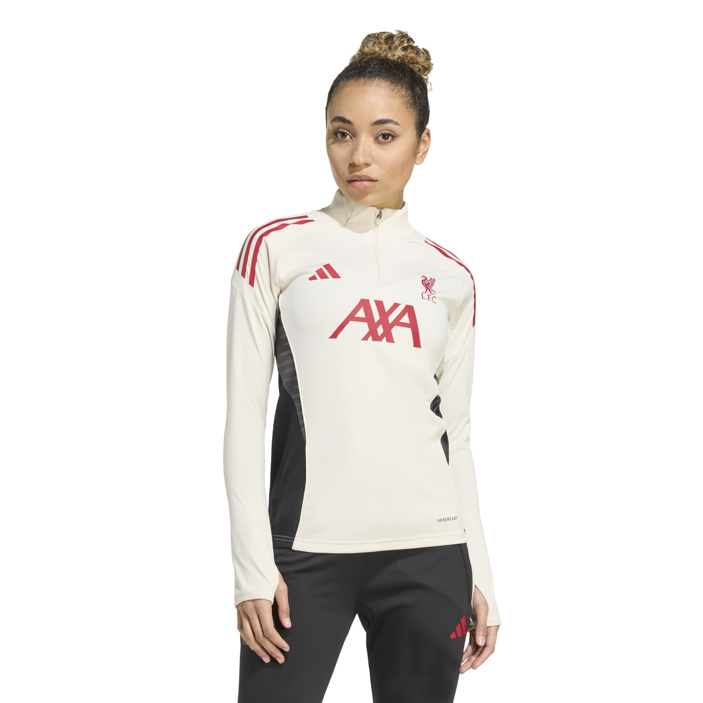 adidas Liverpool Haut d'Entraînement 2025-2026 Femmes Blanc Rouge Noir