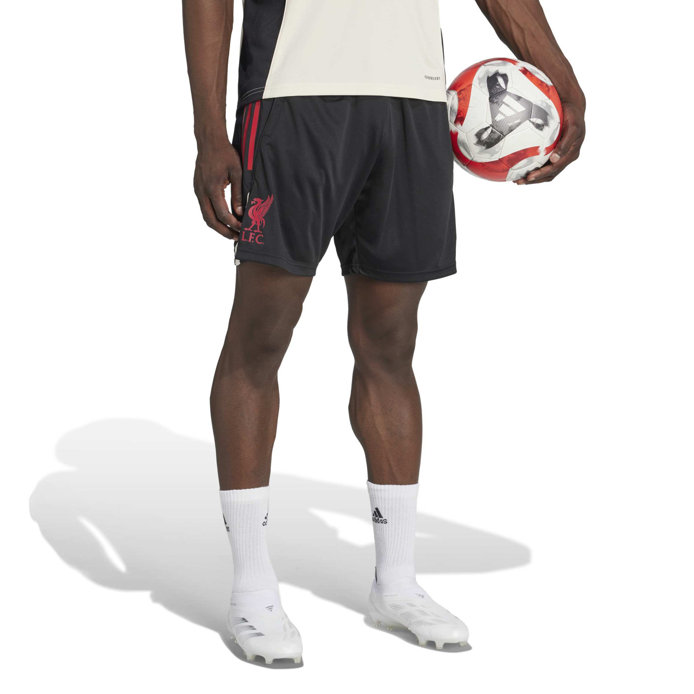 adidas Liverpool Trainingsbroekje 2025-2026 Zwart Rood Wit