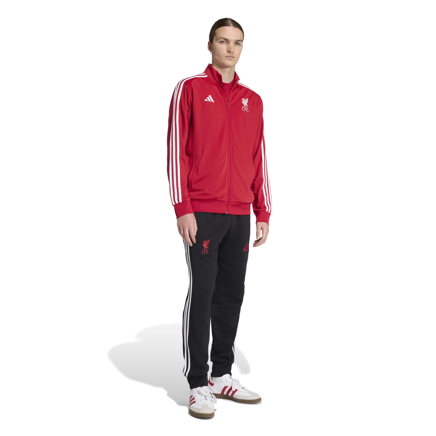 adidas Liverpool DNA Trainingspak Full-Zip Rood Zwart Wit