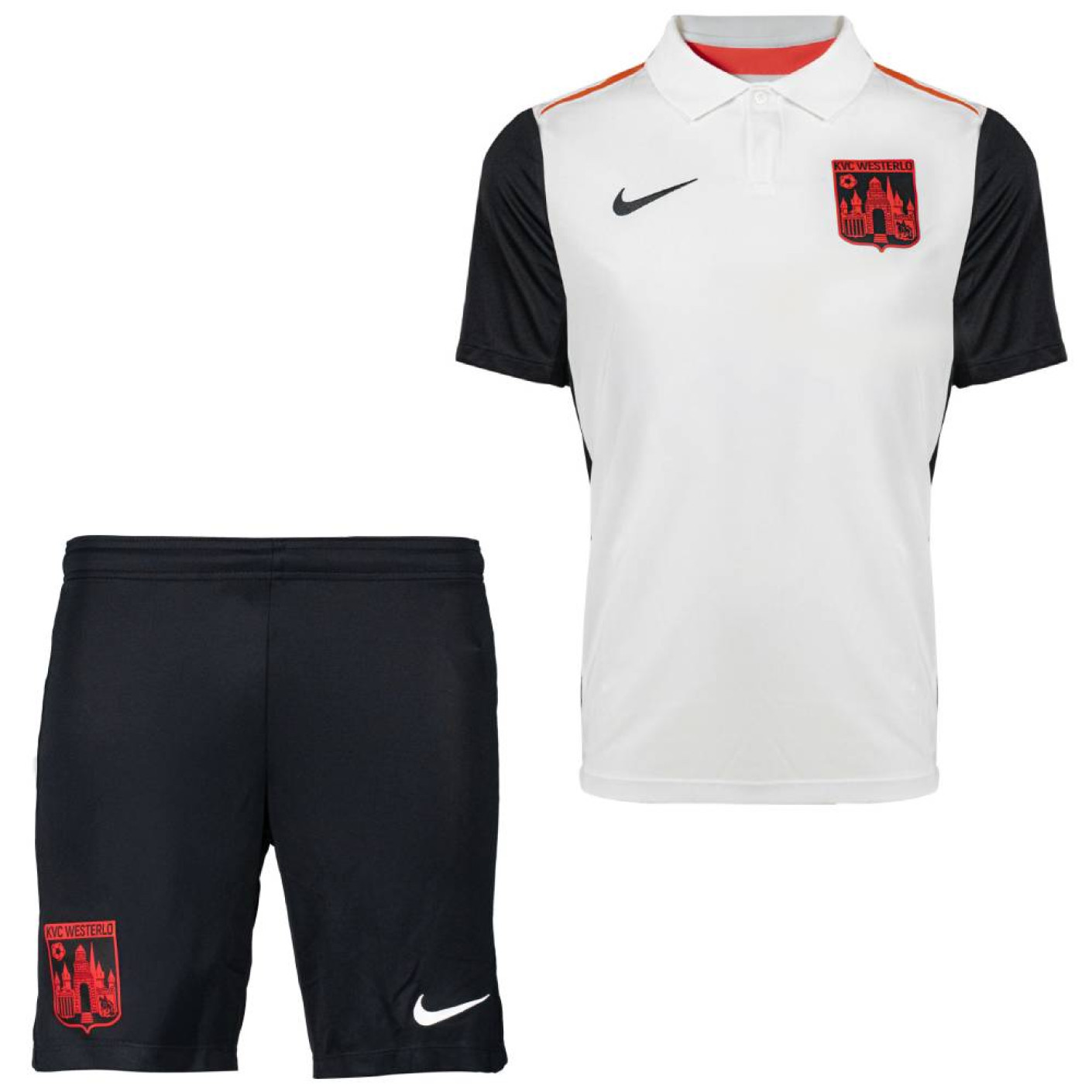 Nike KVC Westerlo Trainingsset Polo 2025-2026 Wit Zwart