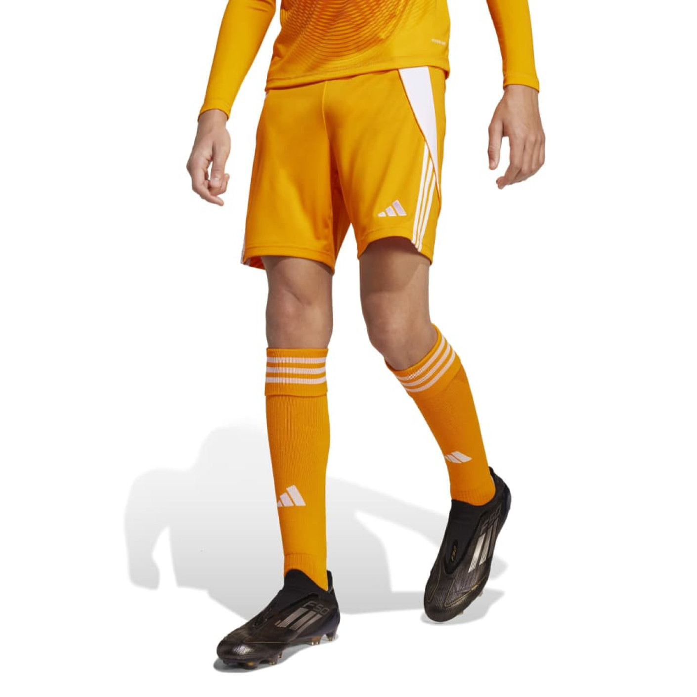 Short de football adidas Tiro 24 pour Enfants, orange et blanc