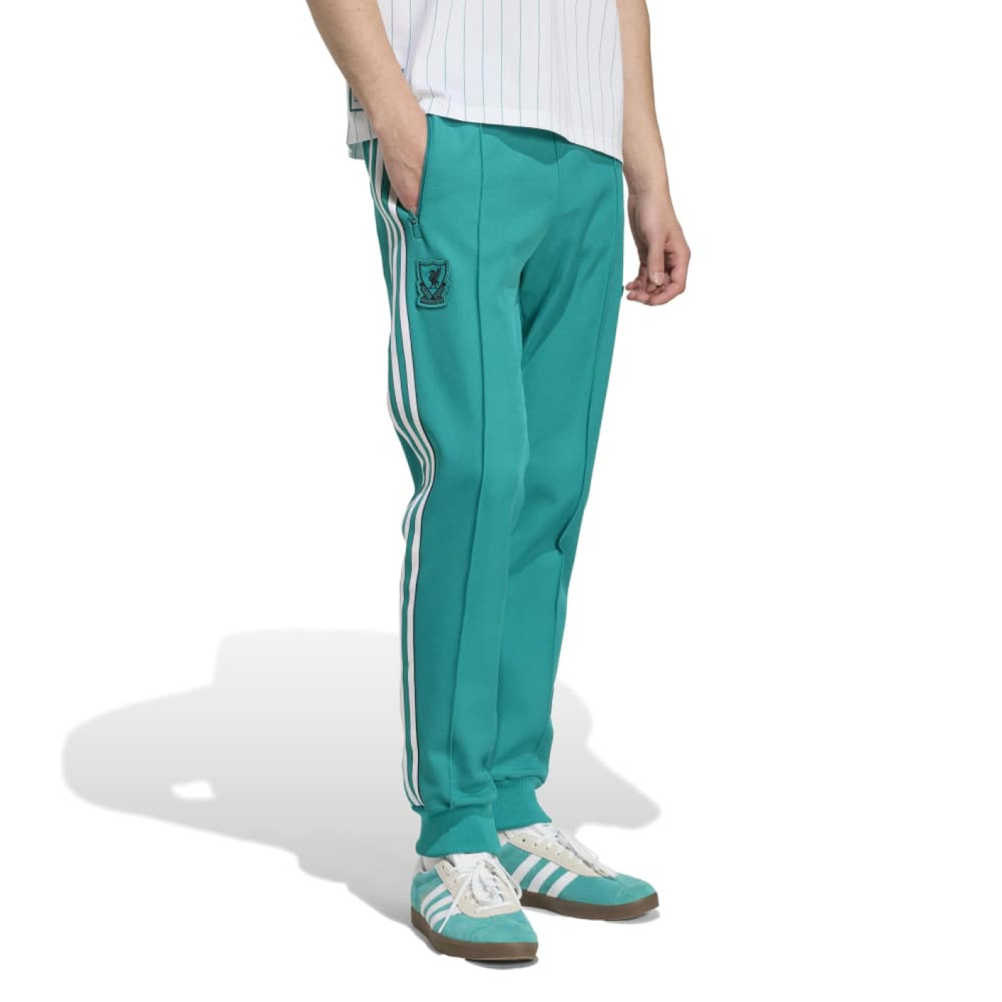 adidas Liverpool Terrace Icons Pantalon d'Entraînement Vert Blanc Noir