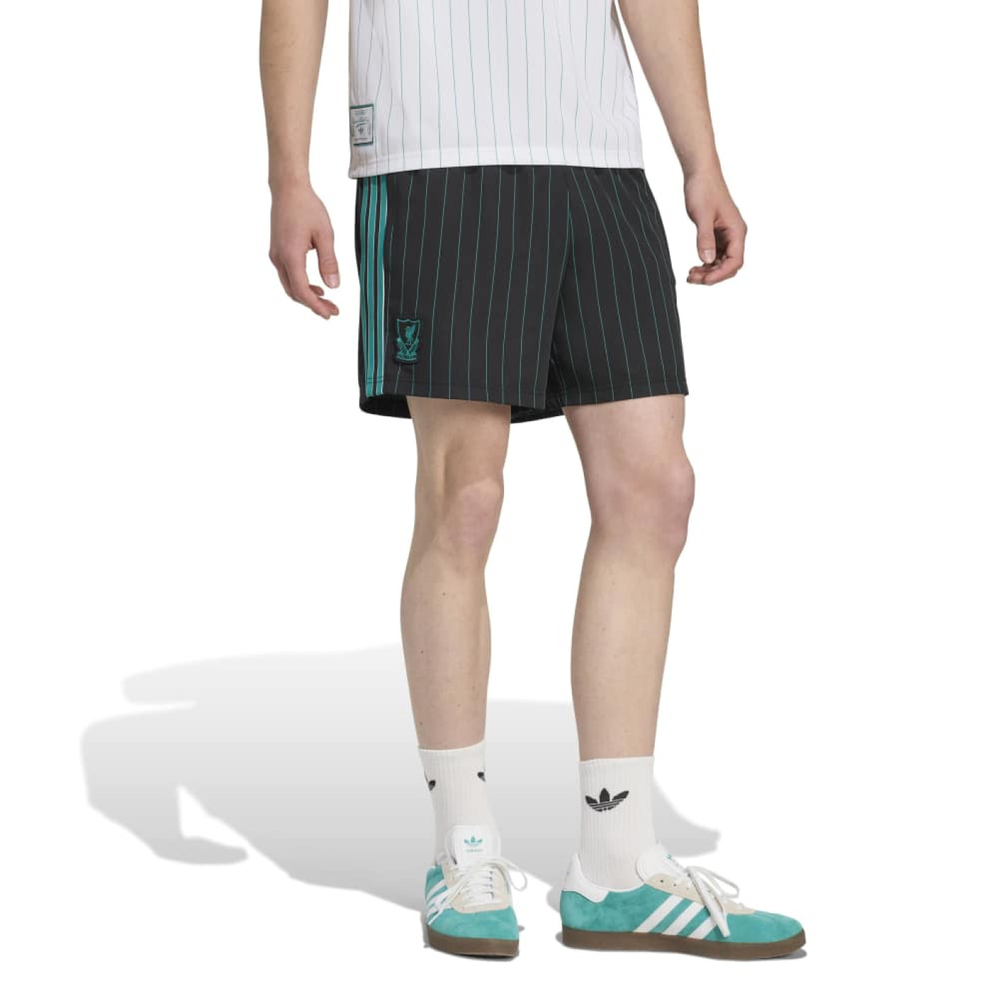 adidas Liverpool Terrace Icons Short Noir Vert Blanc