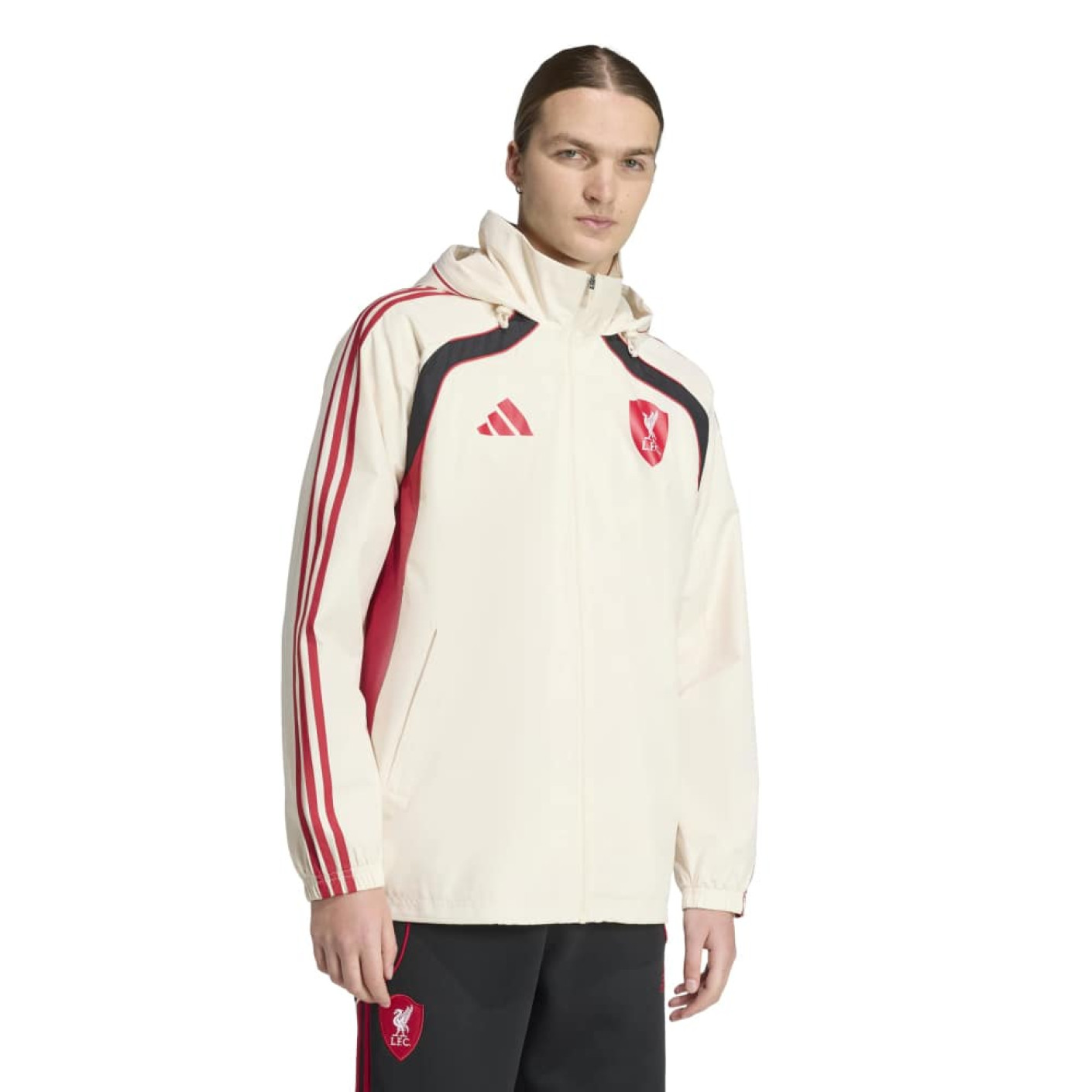 adidas Liverpool Urban Purist Coupe-Vent Blanc Cassé Rouge Noir