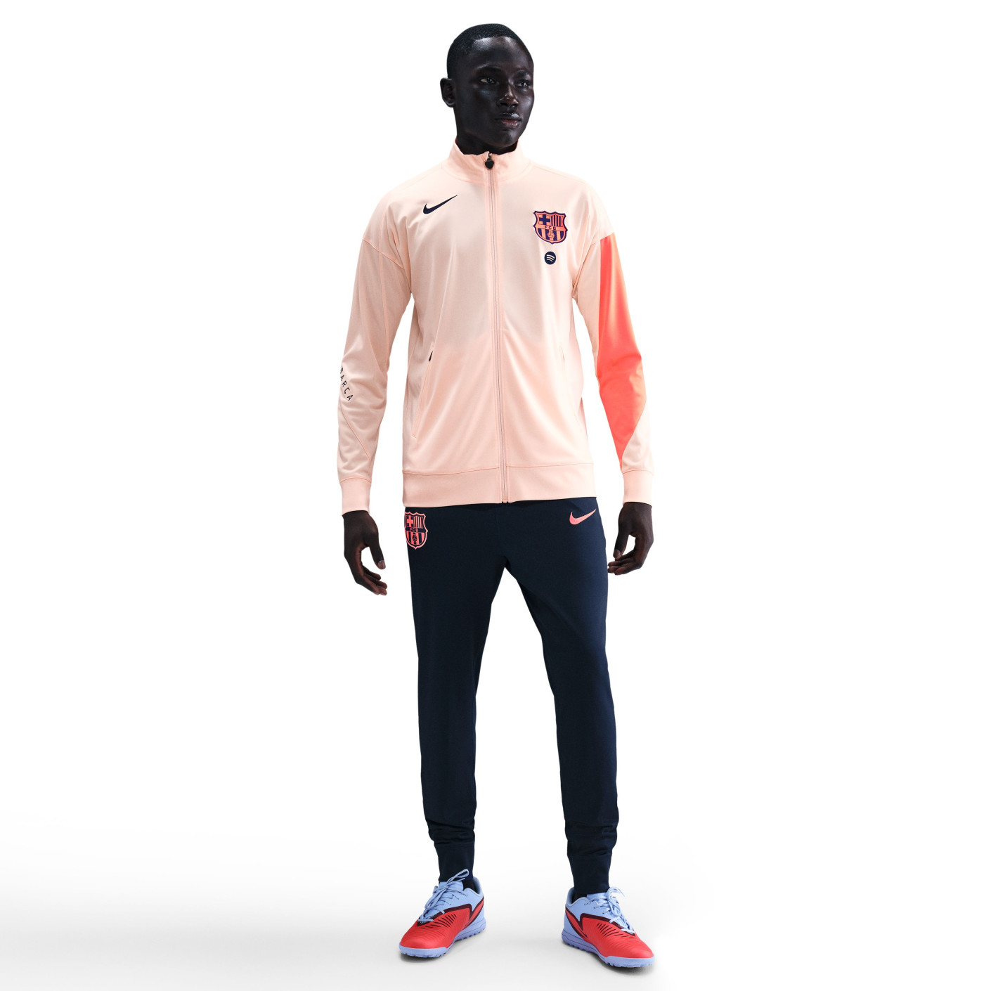 Nike FC Barcelone Strike Survêtement Full-Zip 2025-2026 Orange Bleu Foncé