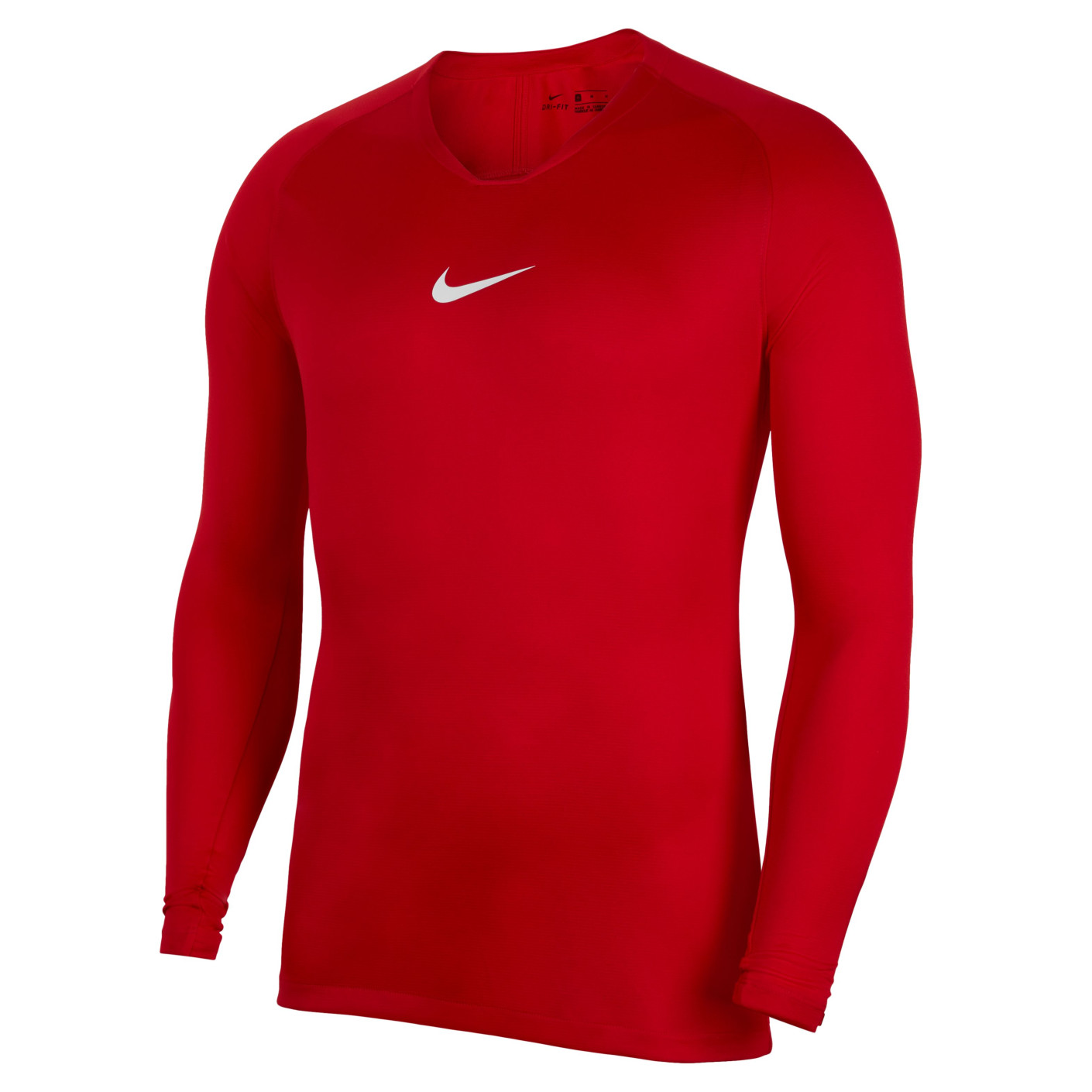 Nike Dri-FIT Park Ondershirt Lange Mouwen Rood Wit