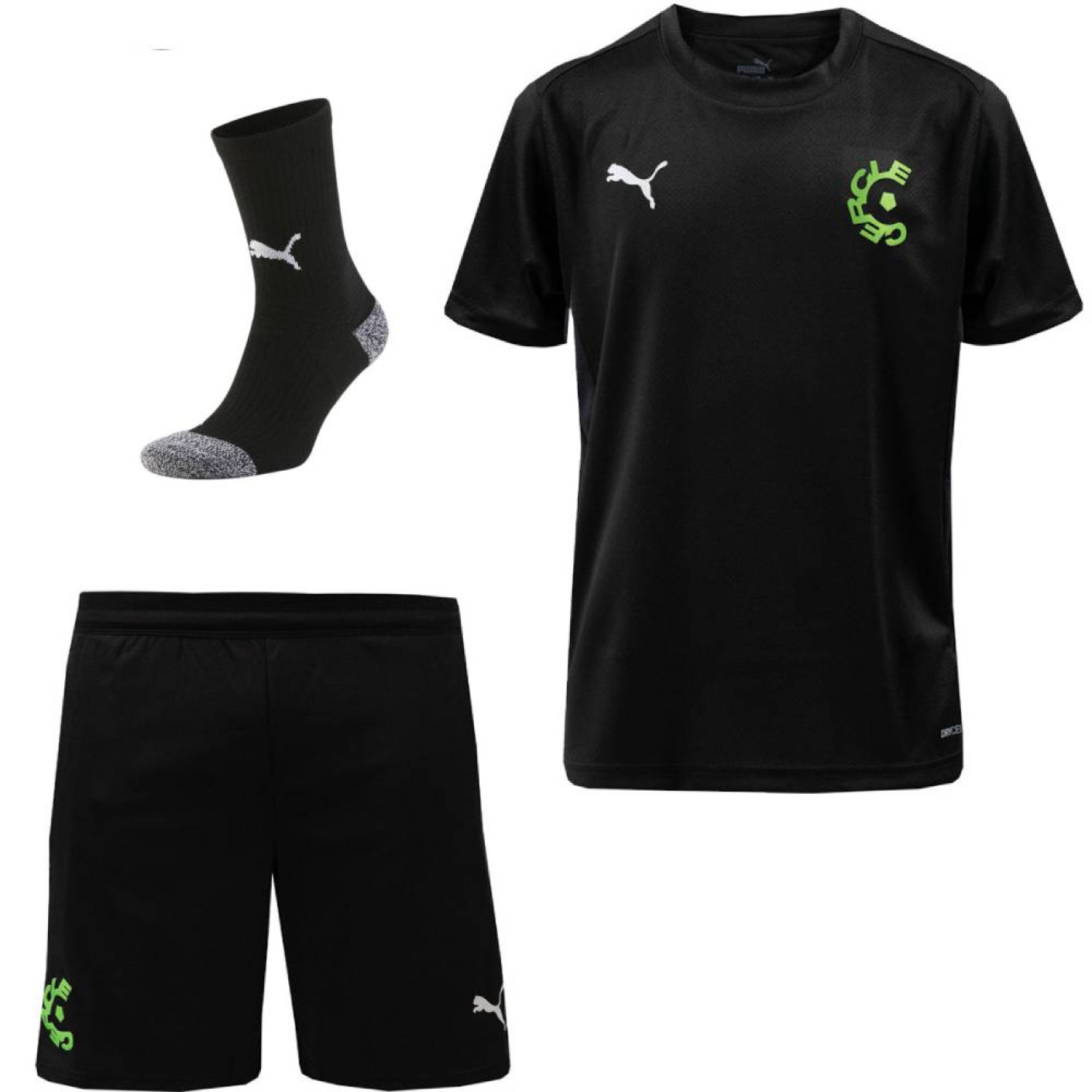 PUMA Cercle Brugge Trainingsset 2025-2026 Kids Zwart