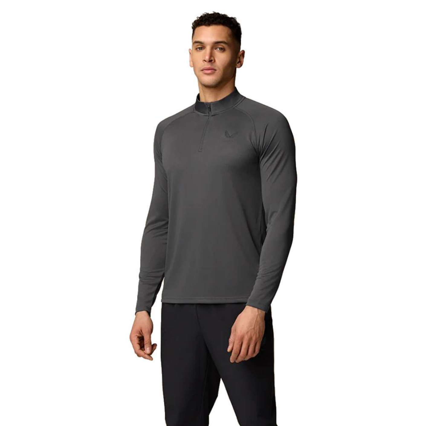 Castore Adapt Trainingstrui 1/4-Zip Donkergrijs Zwart