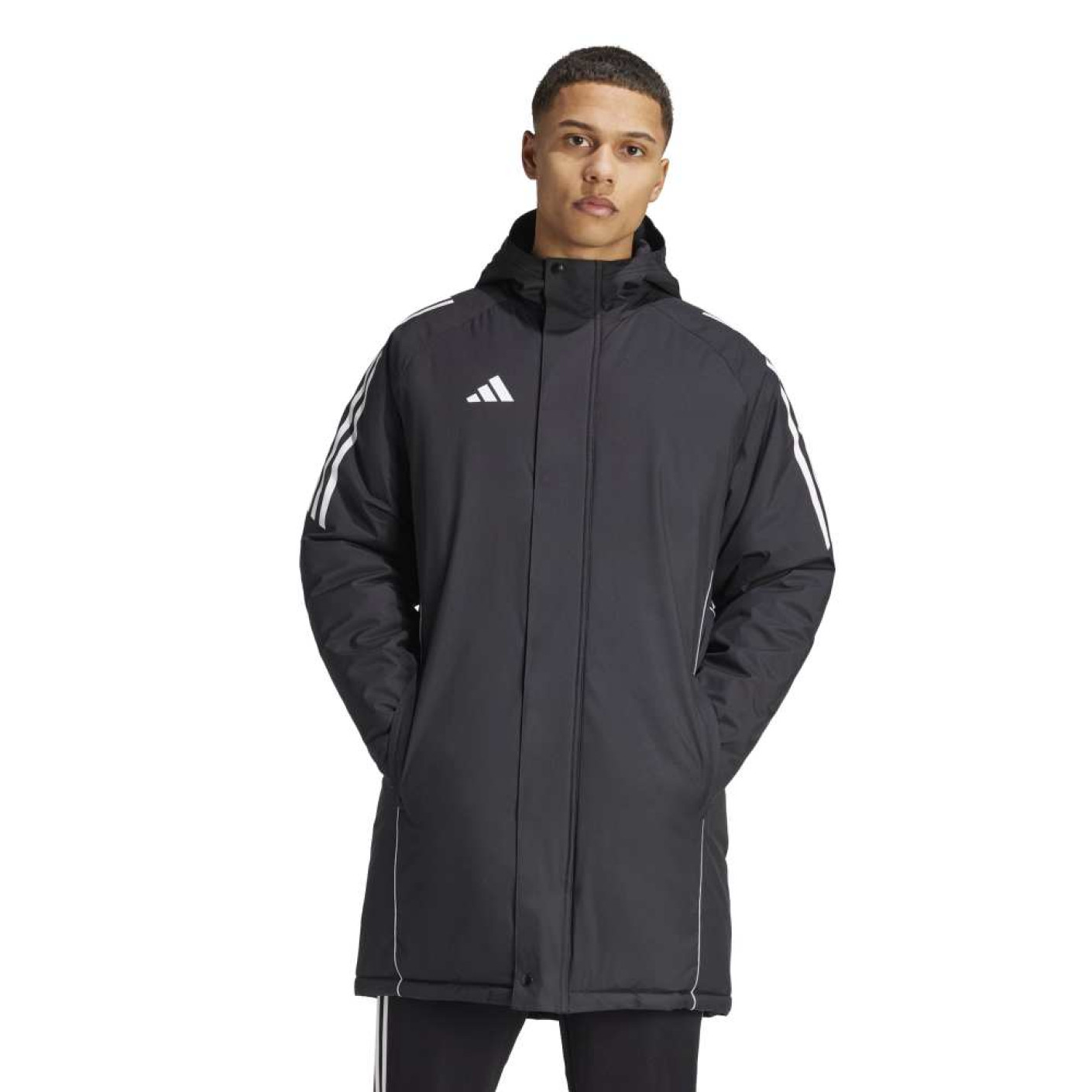 adidas Tiro 24 Parka Jas Zwart Wit