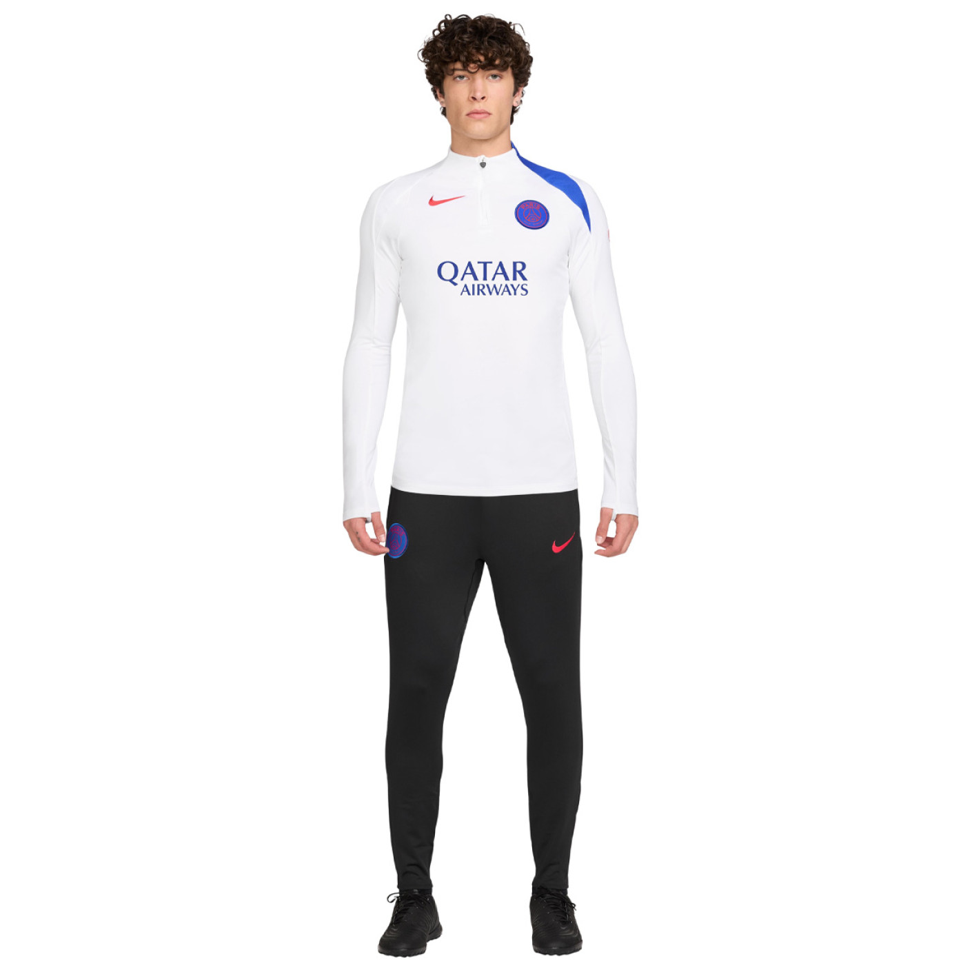 Nike Paris Saint-Germain Strike Trainingspak 1/4-Zip 2025-2026 Wit Zwart Blauw Rood