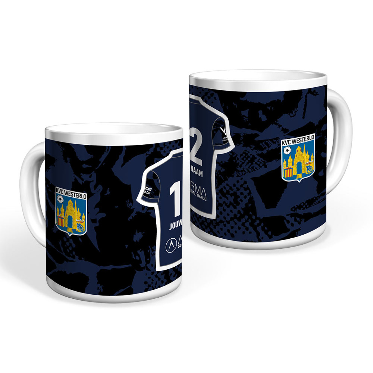 Chemise KVC Westerlo Mug Away 2025-2026 personnalisée