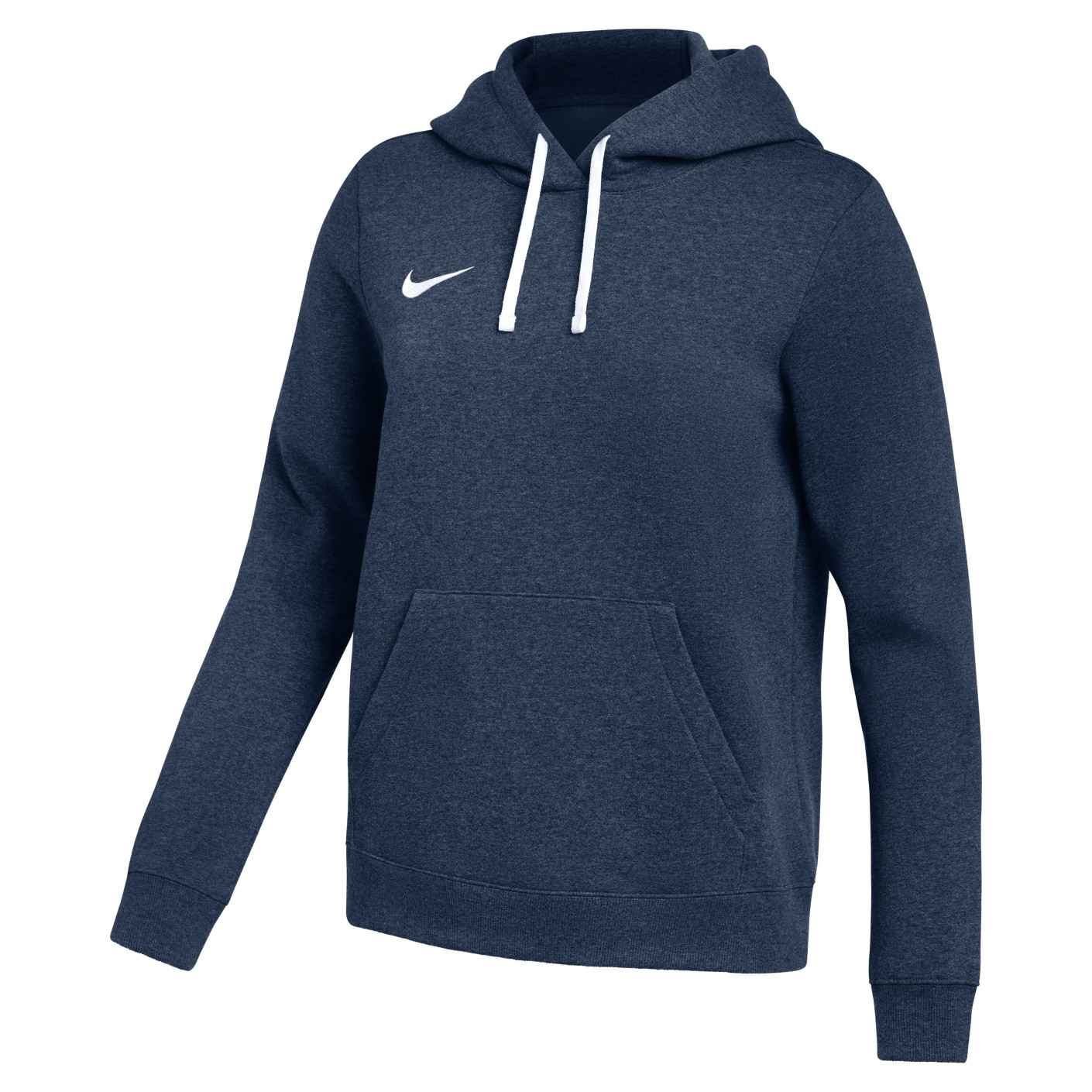Pull à capuche en polaire Nike Park 26 pour femmes, bleu foncé et blanc