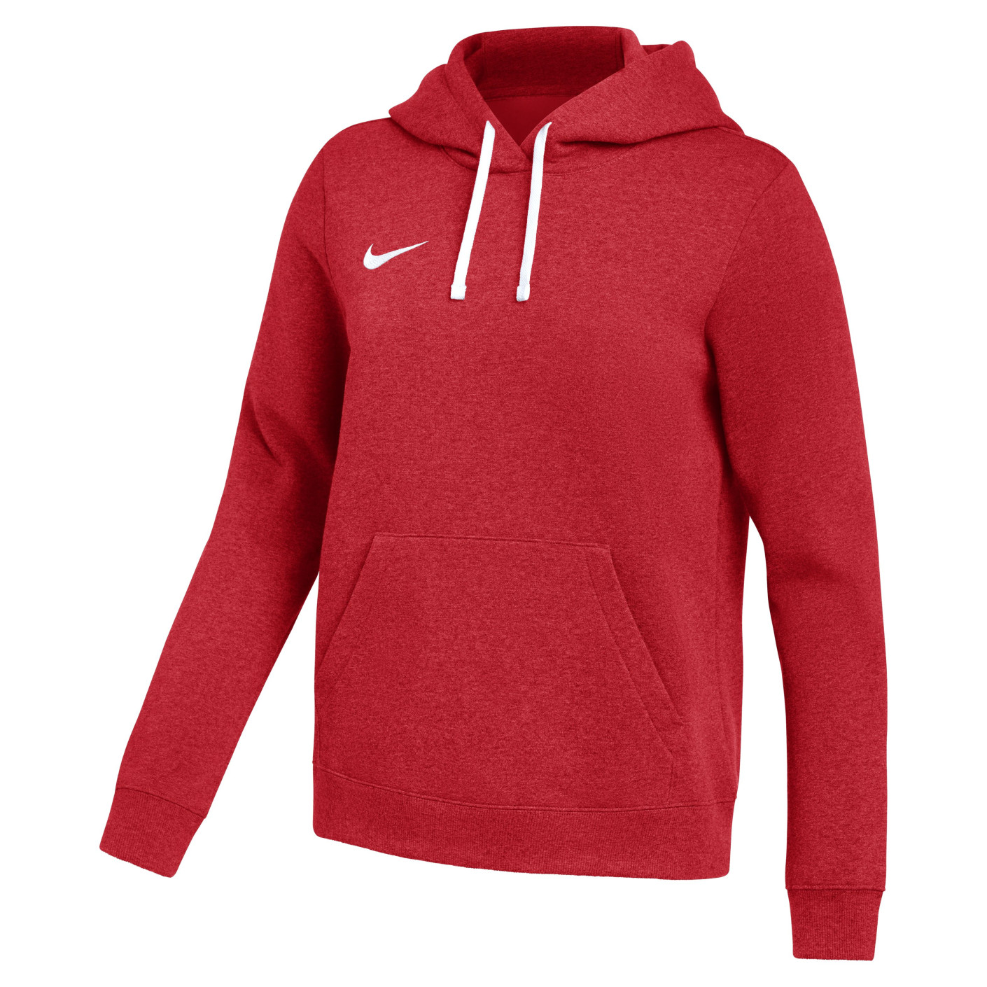 Pull à capuche en polaire Nike Park 26 pour femmes, rouge et blanc