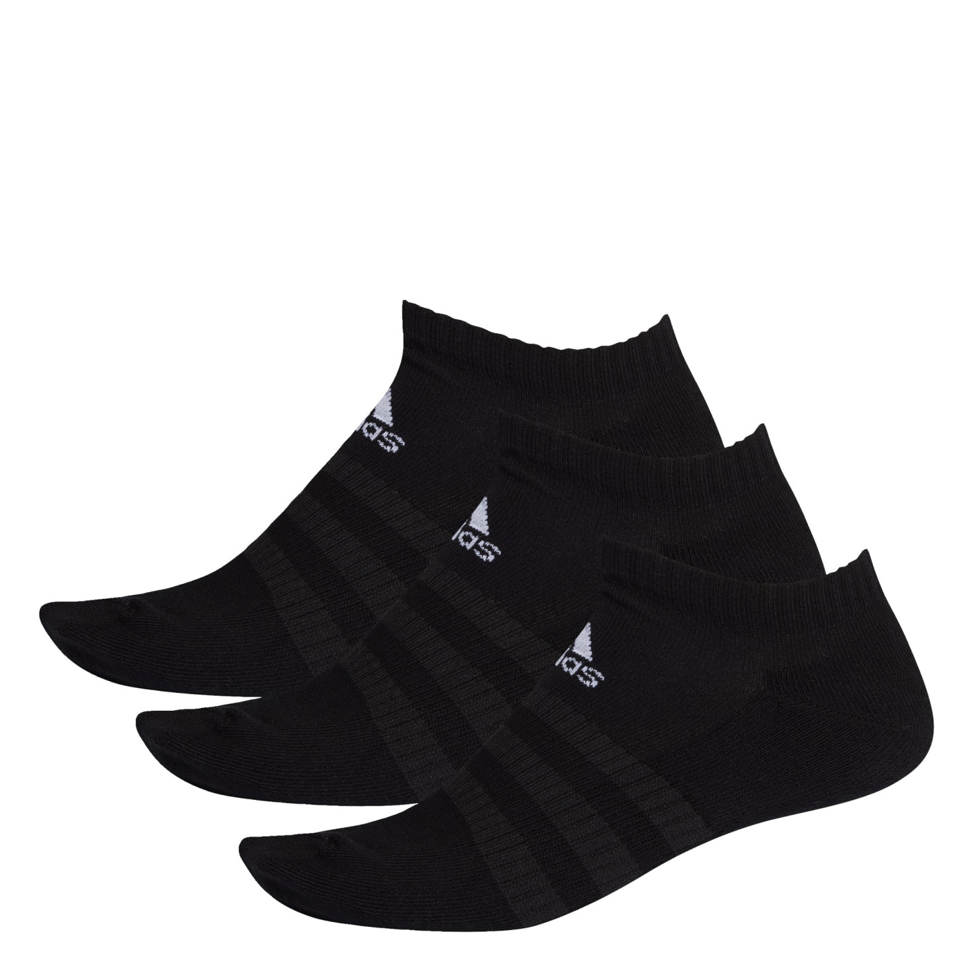 Lot de 3 paires de courts Adidas Doublés Noir/blanc