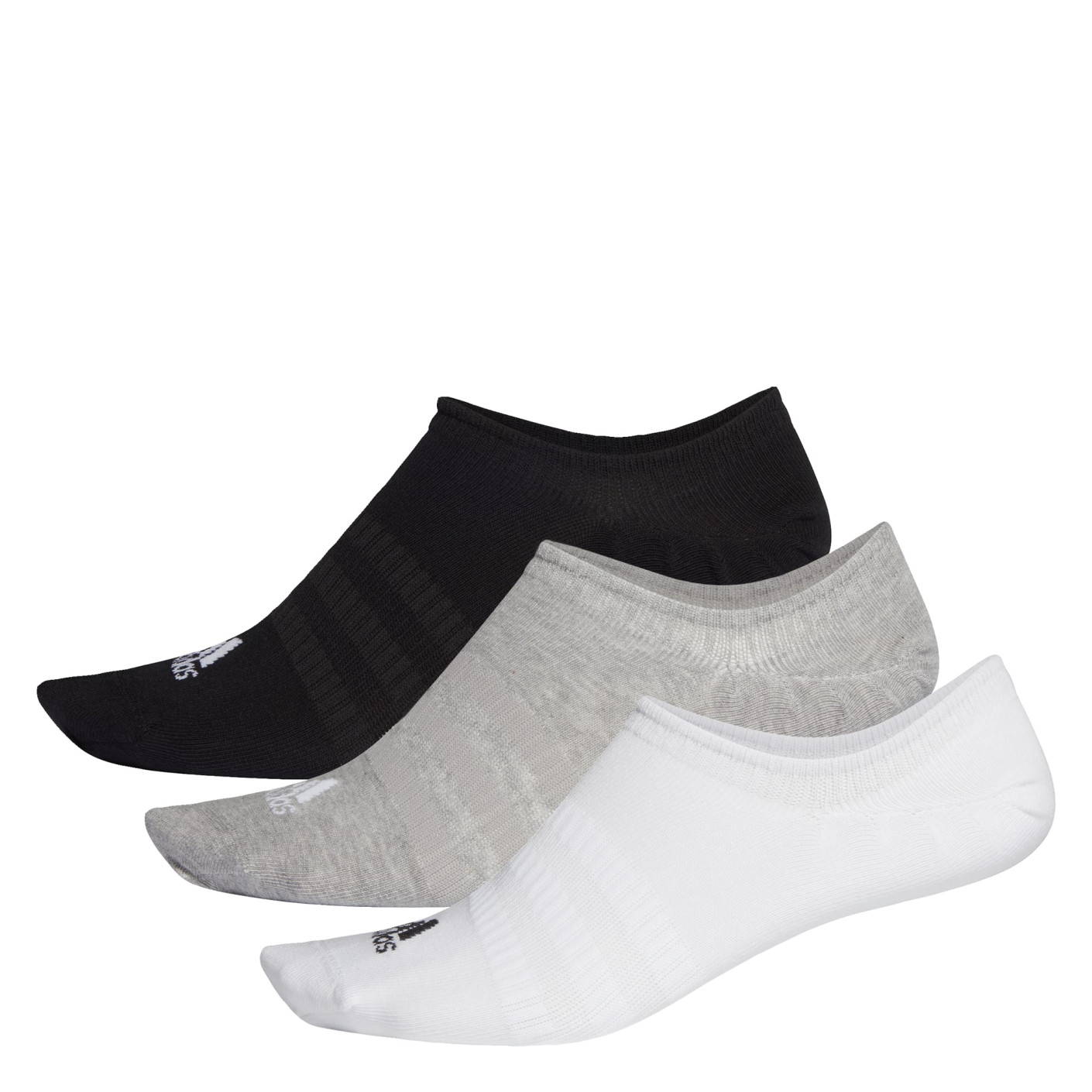 Chaussettes adidas No-Show 3 paires Noir/gris/blanc