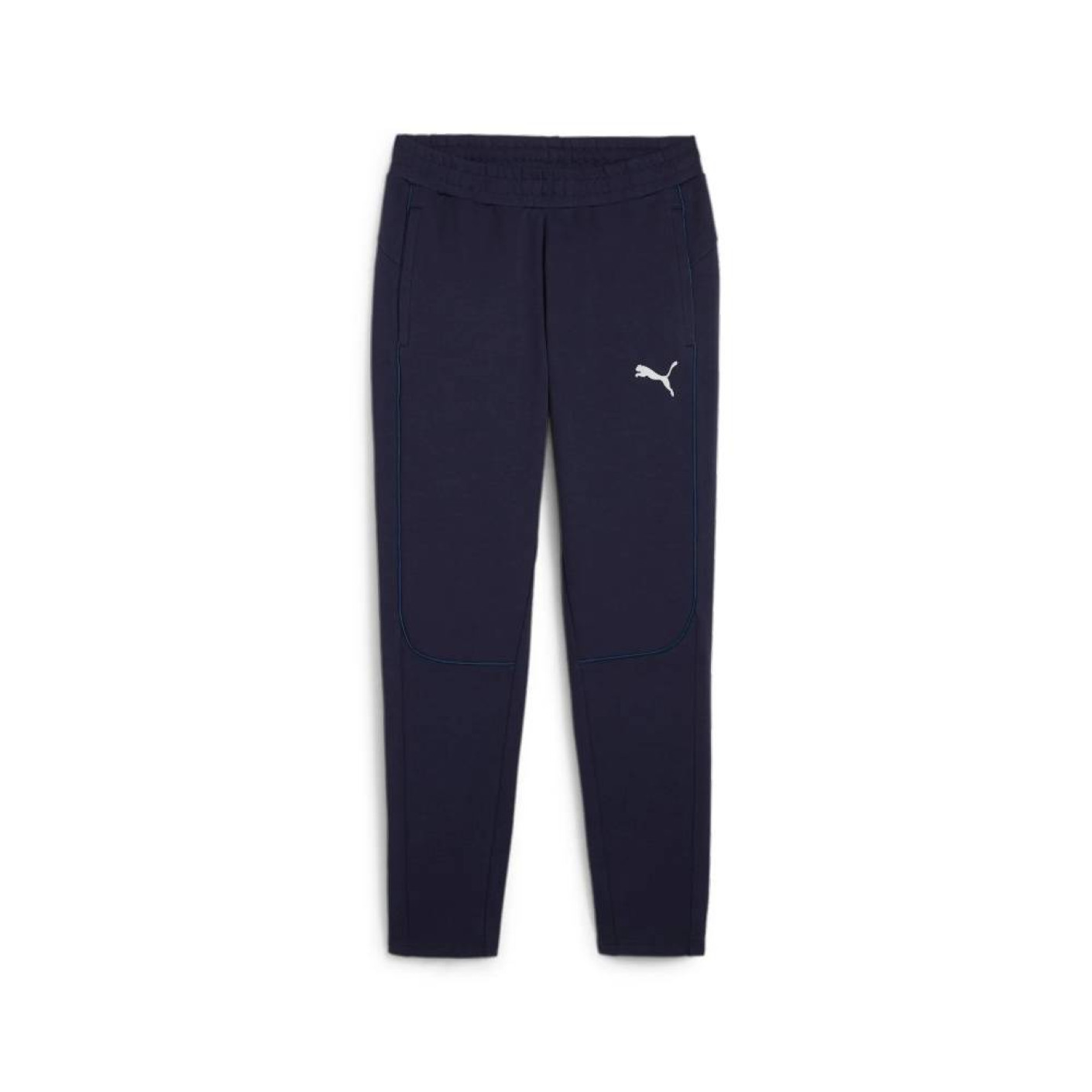 Pantalon d'entraînement PUMA TeamFinal Casuals bleu foncé argenté