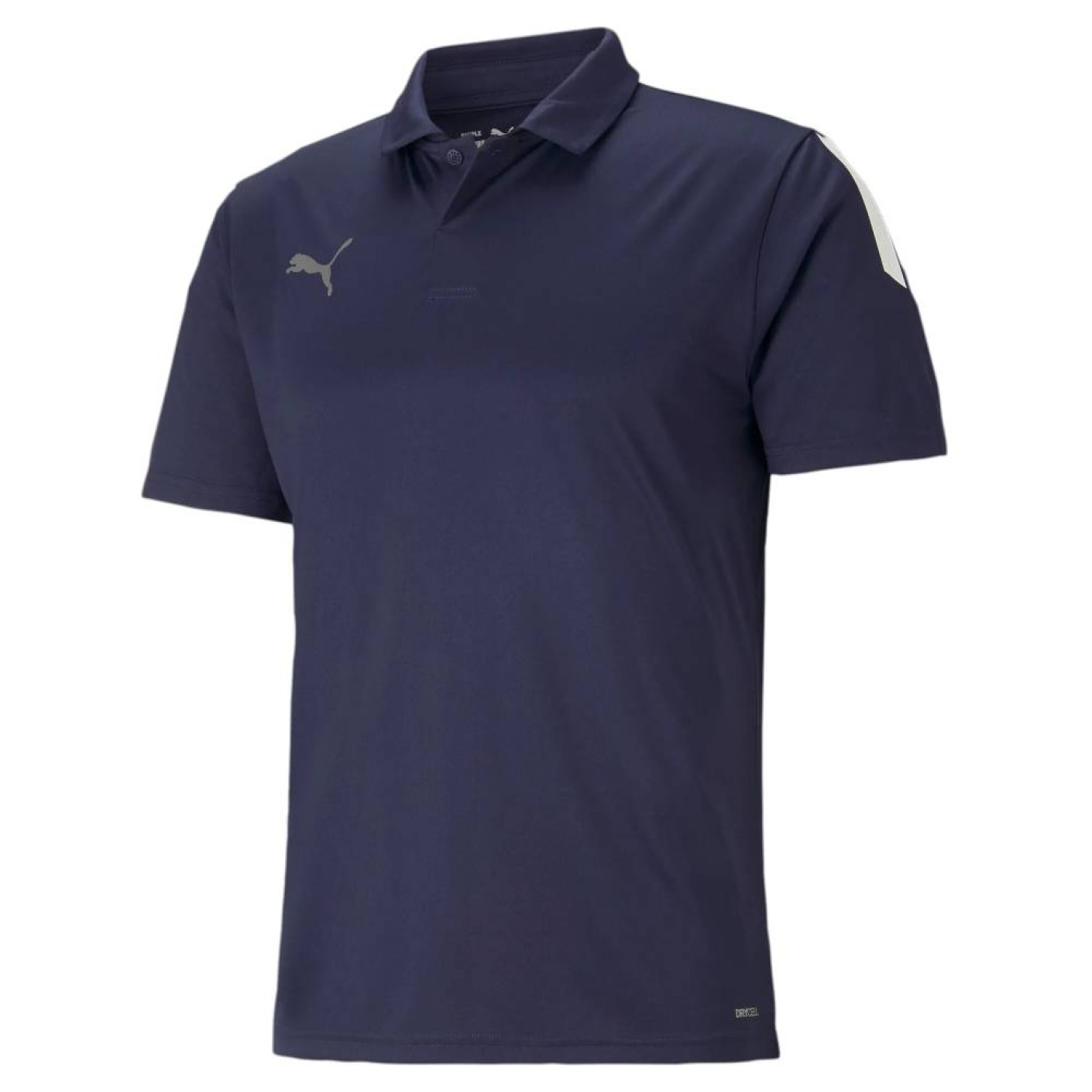 PUMA TeamLIGA Sideline Polo Donkerblauw Wit