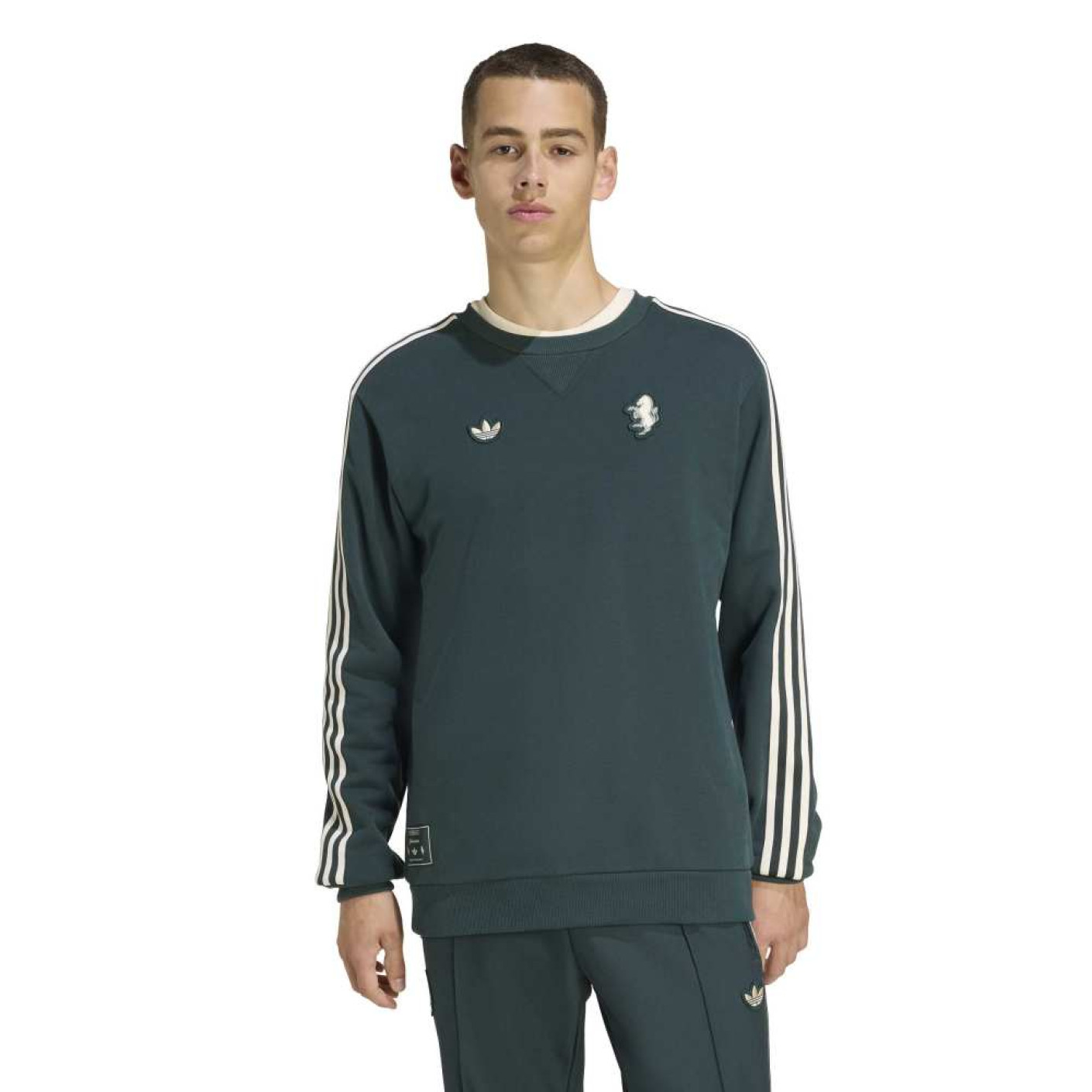 adidas Juventus Terrace Icons Sweat-Shirt Vert Foncé Blanc