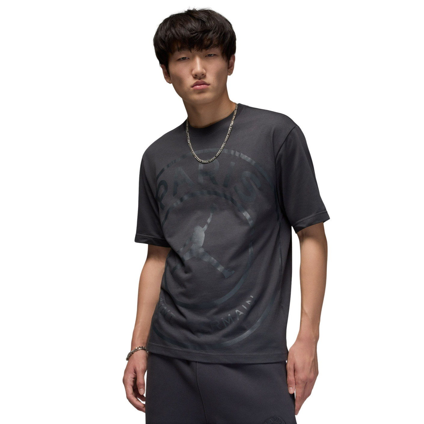 Nike Paris Saint-Germain x Jordan T-Shirt Noir Gris Foncé