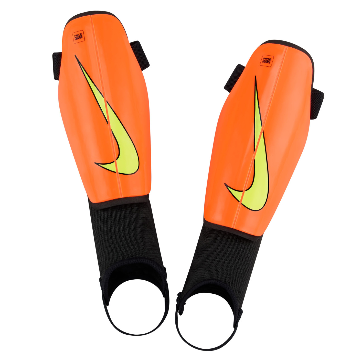 Nike Charge Protège-Tibias Enfants Orange Jaune Néon Noir