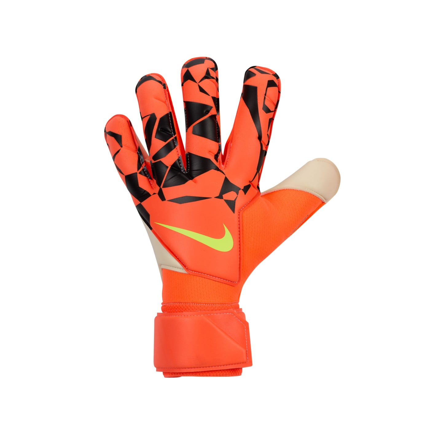 Nike Vapor Grip3 Gants de Gardien de But Orange Noir Néon Jaune